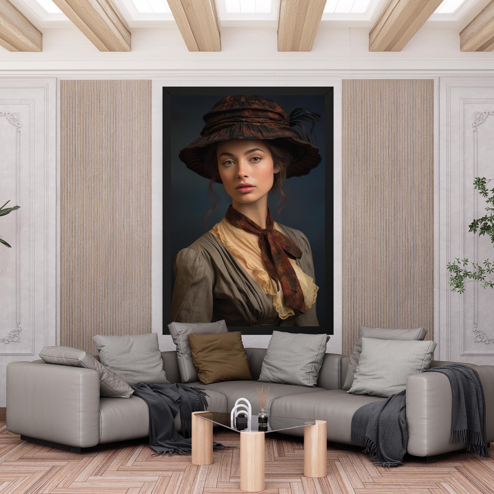 Tablou Canvas Brown Vintage Hat mockup 6