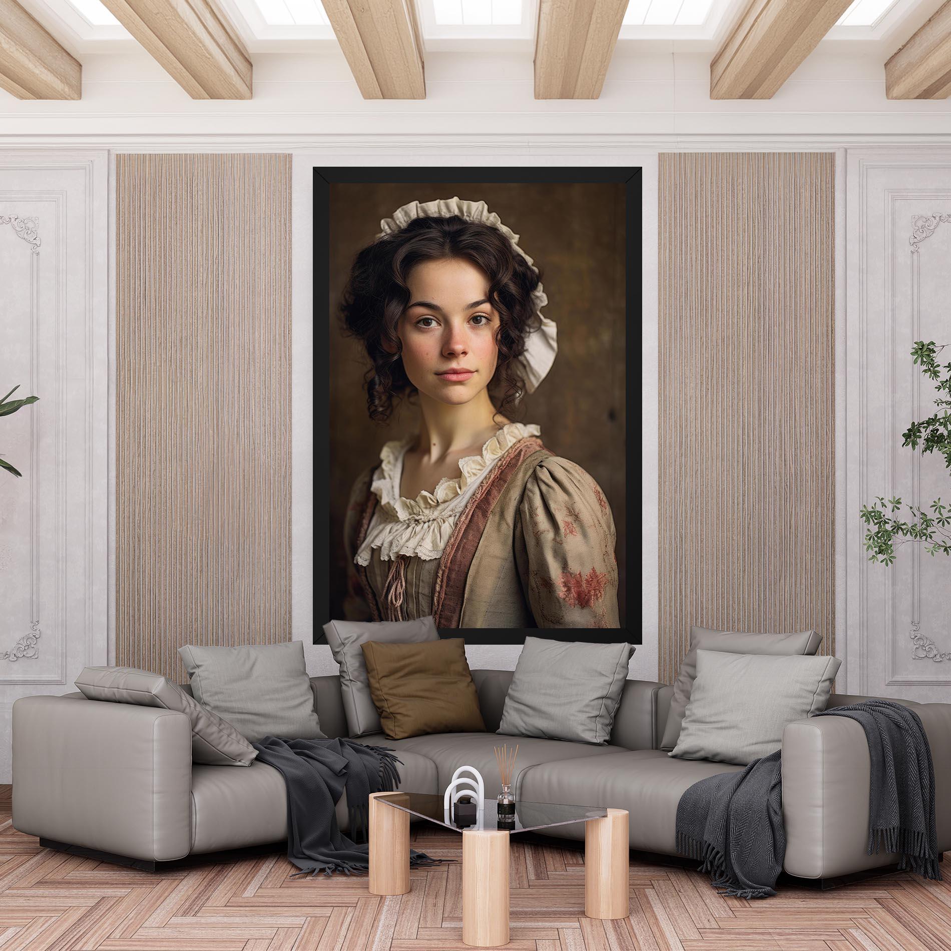 Tablou Canvas Light Green Dress mockup 6