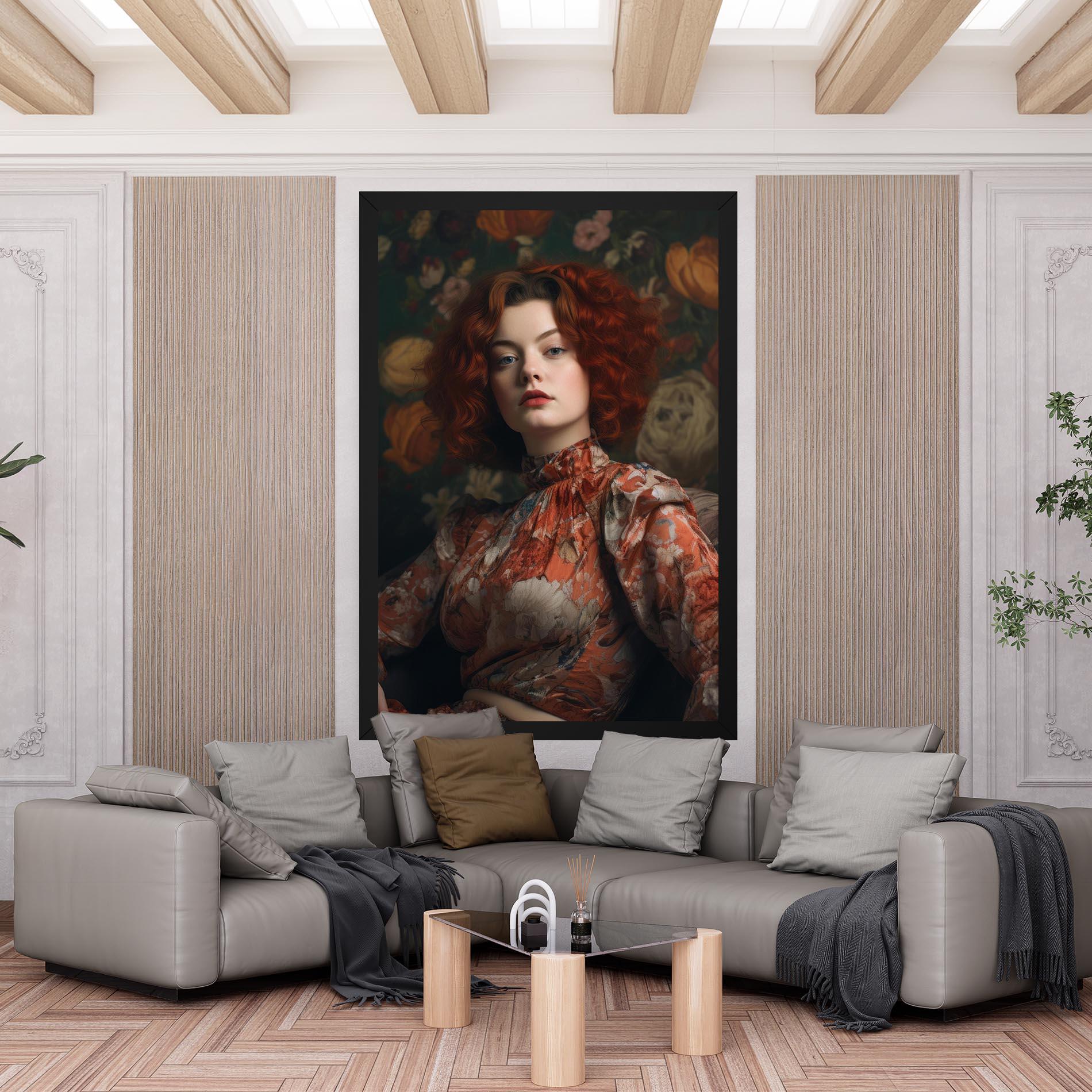 Tablou Canvas Red Vintage Hair mockup 6