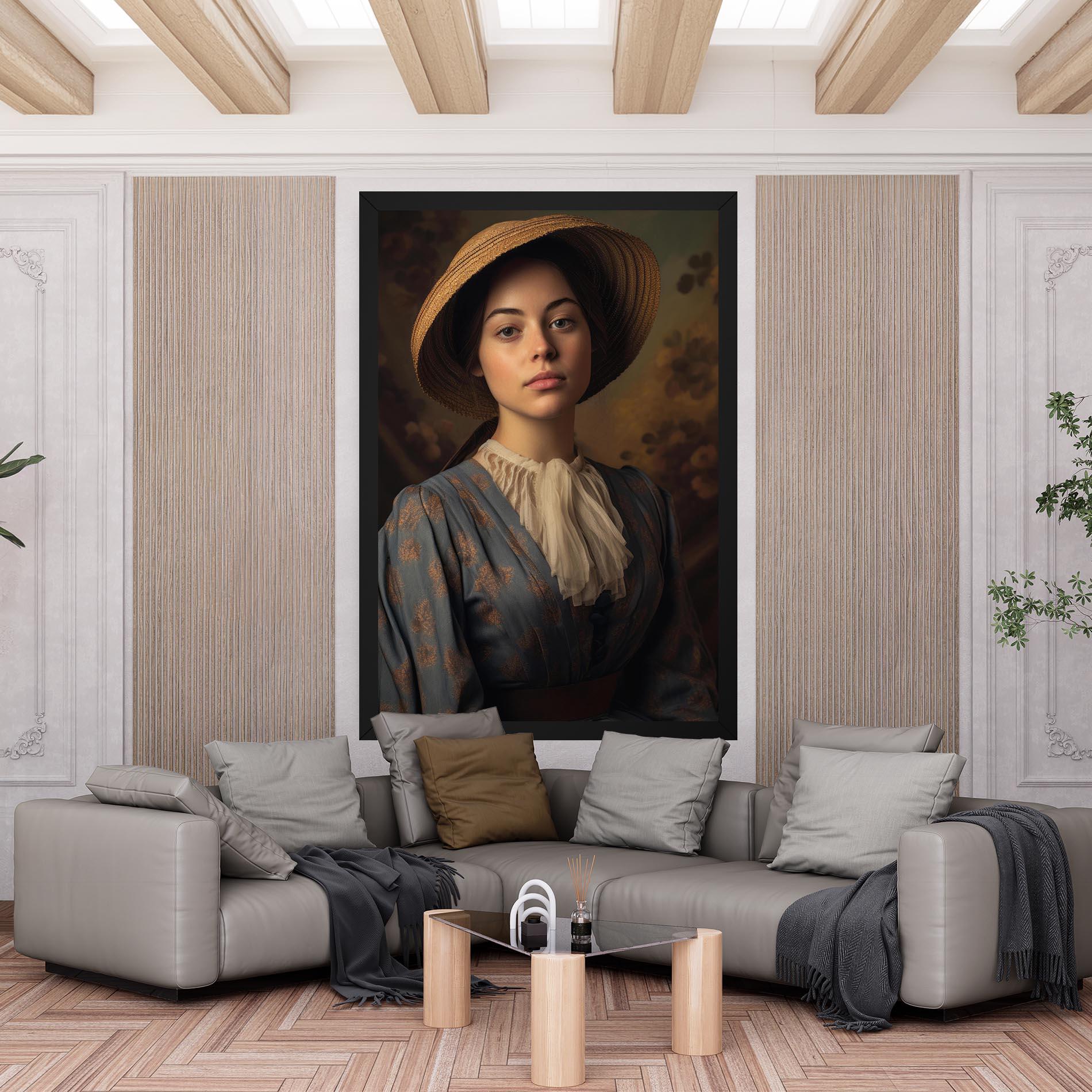 Tablou Canvas Vintage Blue Dress mockup 6