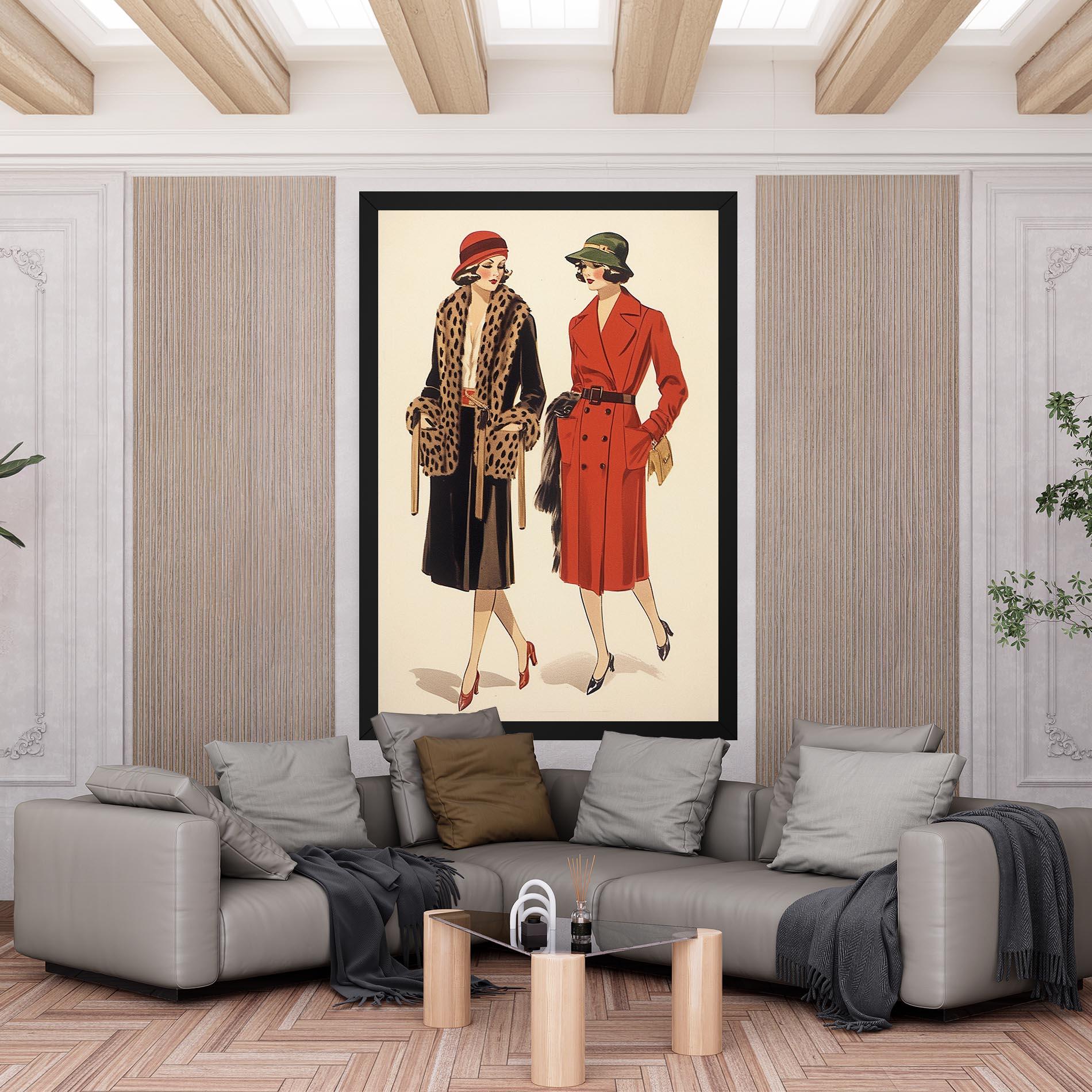 Tablou Canvas Vintage Side By Side mockup 6