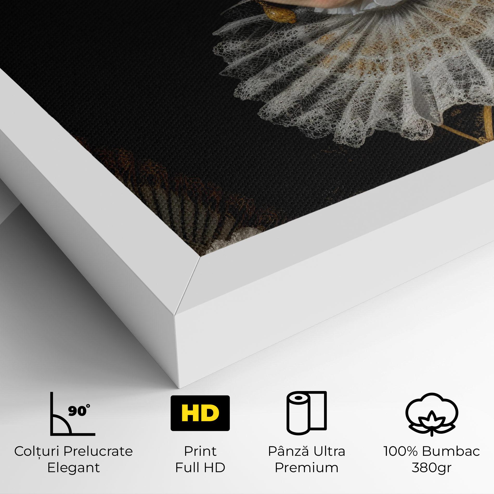 Tablou Canvas Baroque Lady Portrait mockup 4