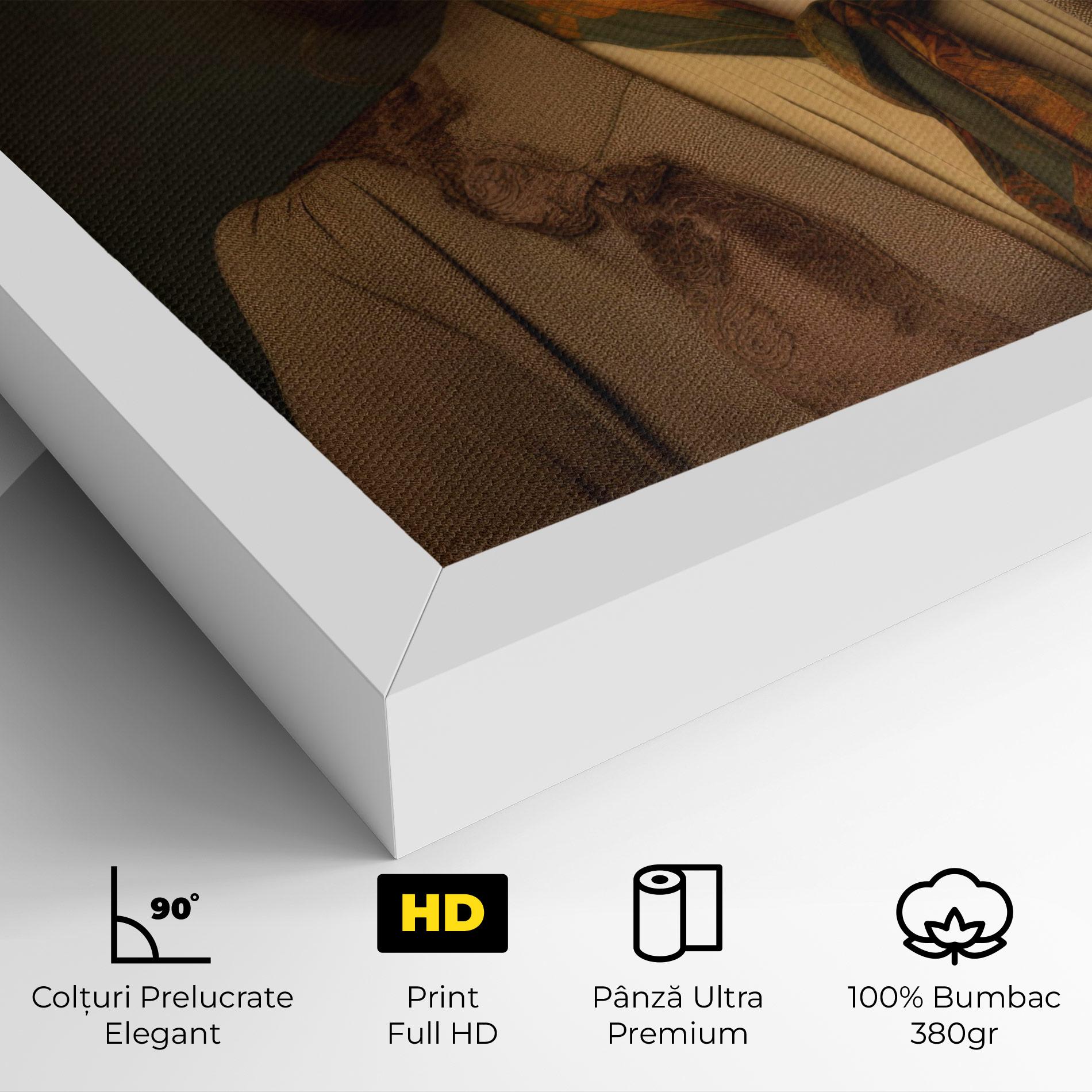 Tablou Canvas Cream Vintage Hat mockup 4