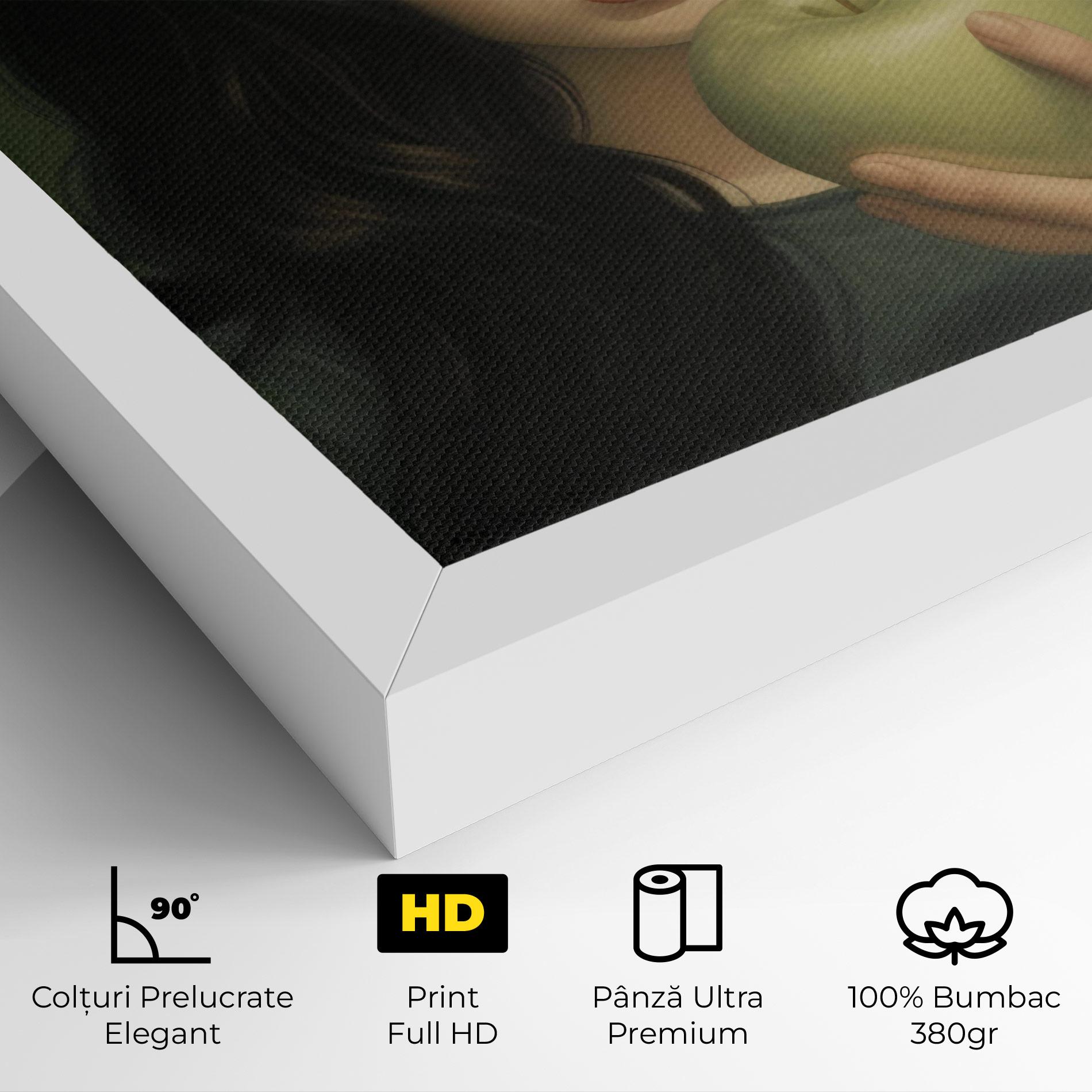 Tablou Canvas Green Apple Painting mockup 4