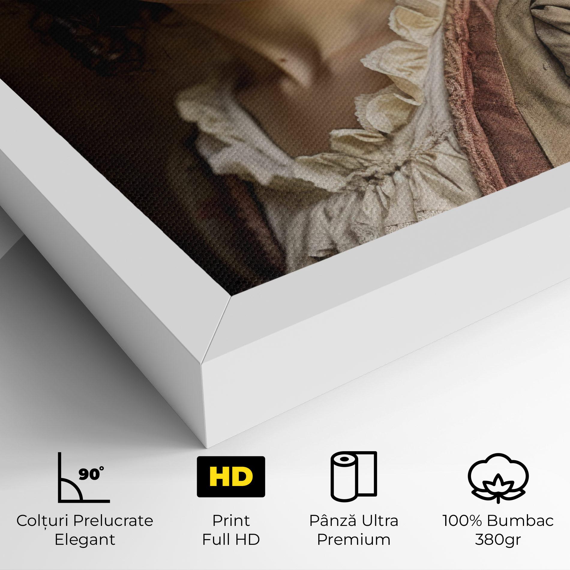 Tablou Canvas Light Green Dress mockup 4