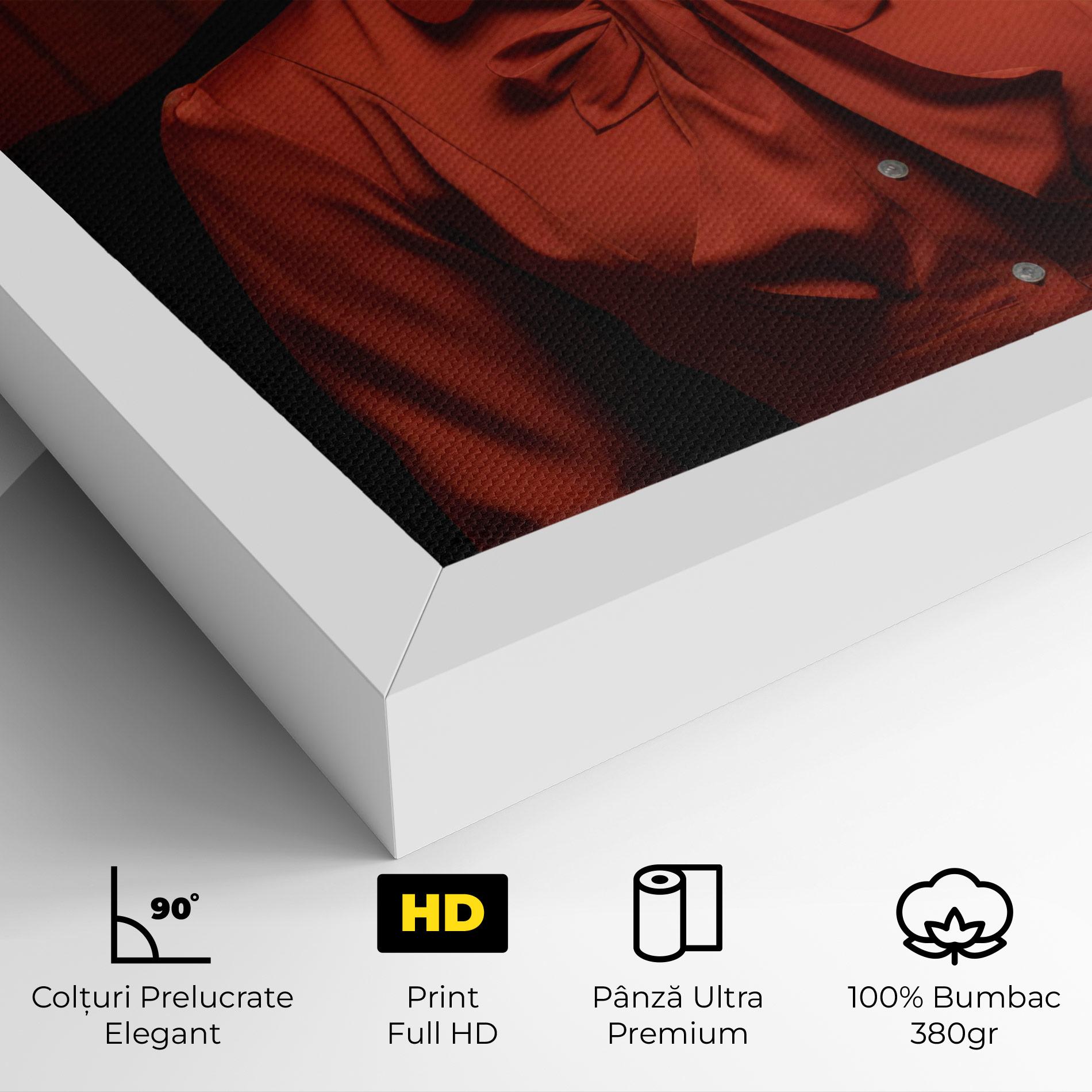 Tablou Canvas Pretty Red Blouse mockup 4