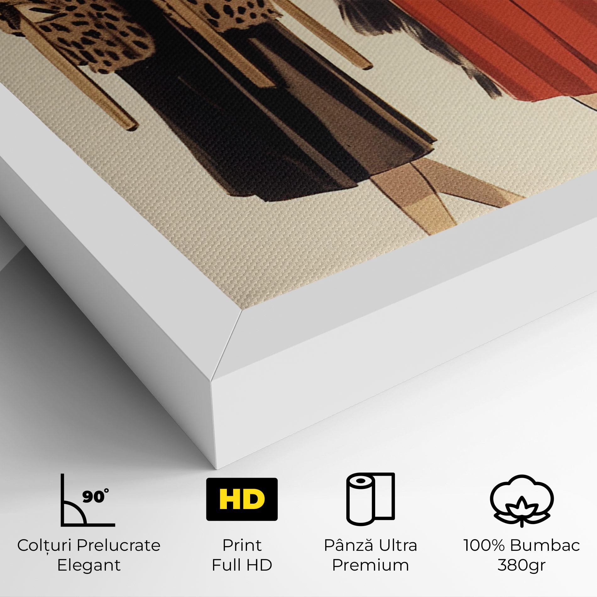 Tablou Canvas Vintage Side By Side mockup 4