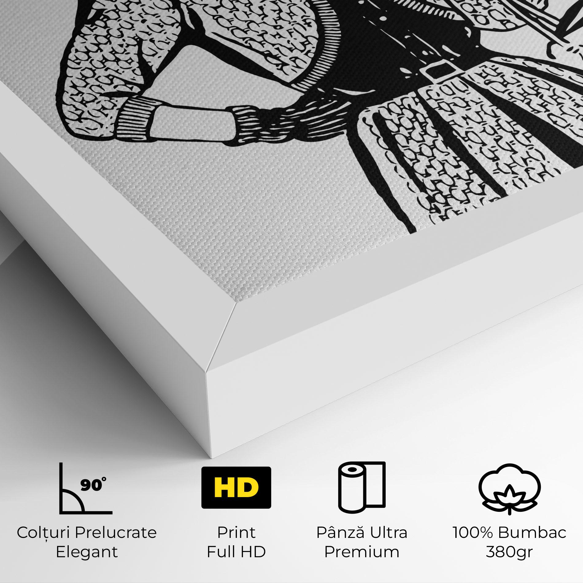 Tablou Canvas Vintage Woman Line mockup 4