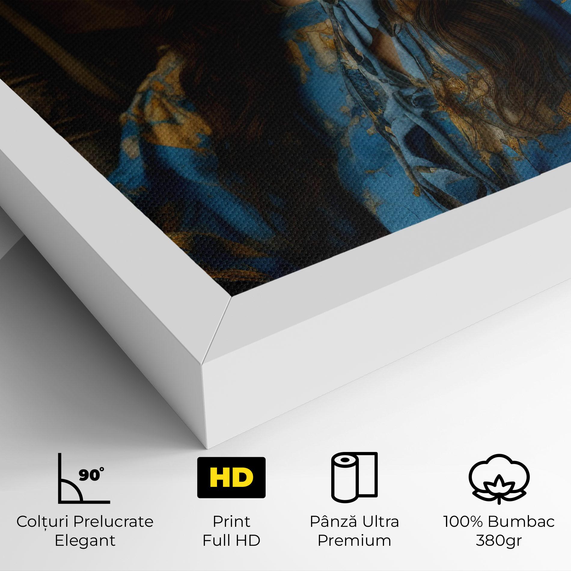 Tablou Canvas Yellow Rose Dress mockup 4