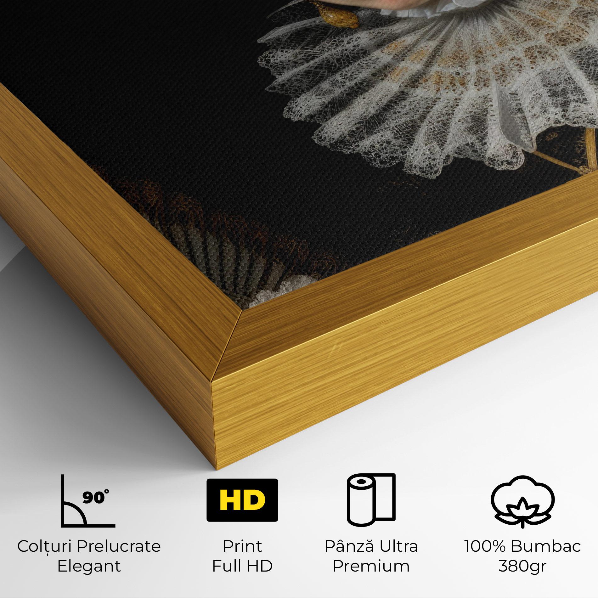 Tablou Canvas Baroque Lady Portrait mockup 4