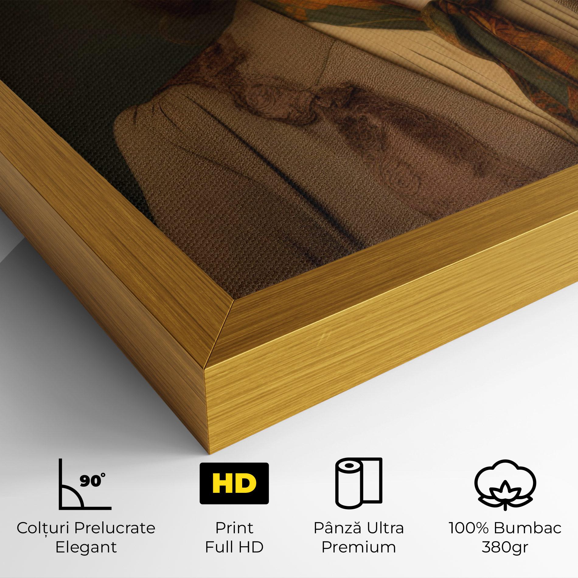 Tablou Canvas Cream Vintage Hat mockup 4