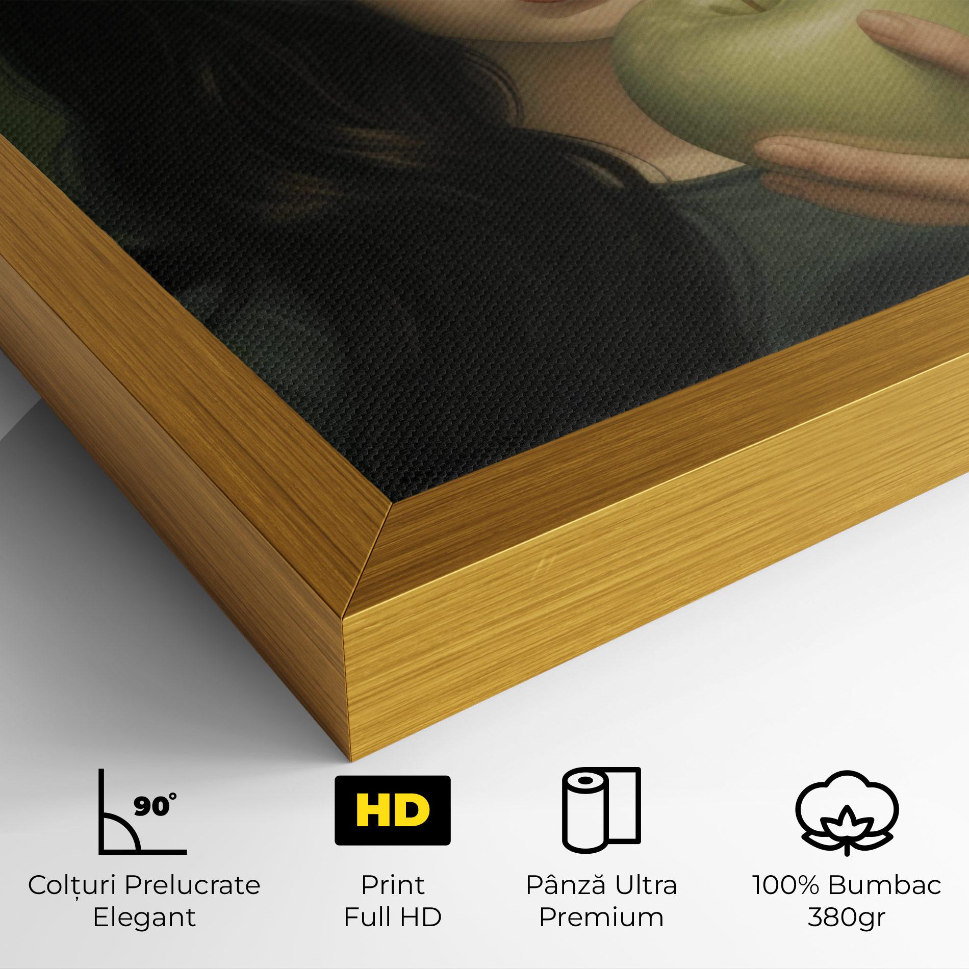 Tablou Canvas Green Apple Painting mockup 4