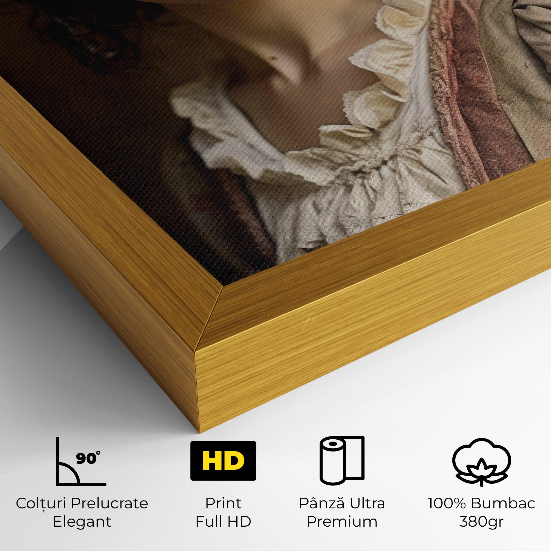 Tablou Canvas Light Green Dress mockup 4