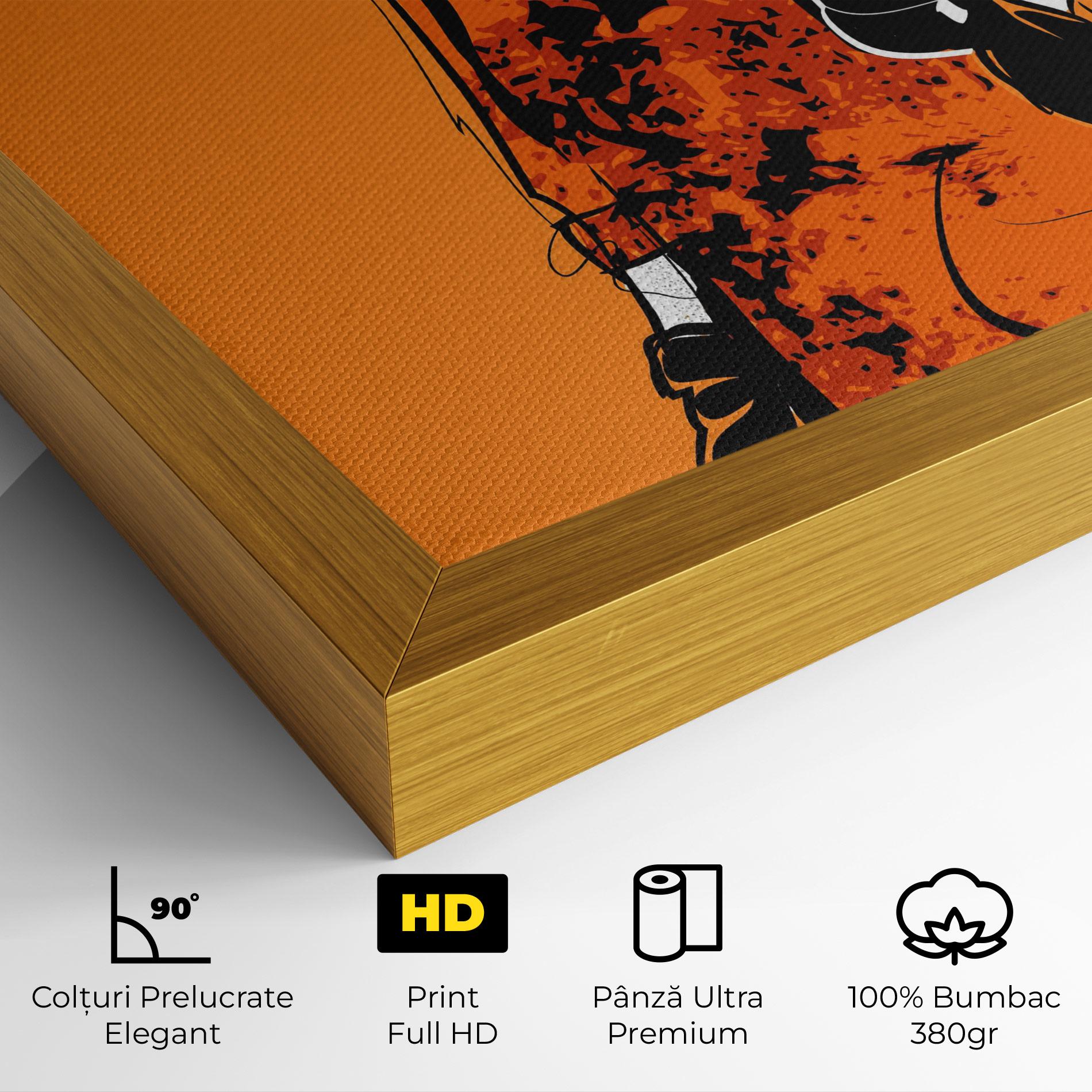 Tablou Canvas Old Orange Dress mockup 4