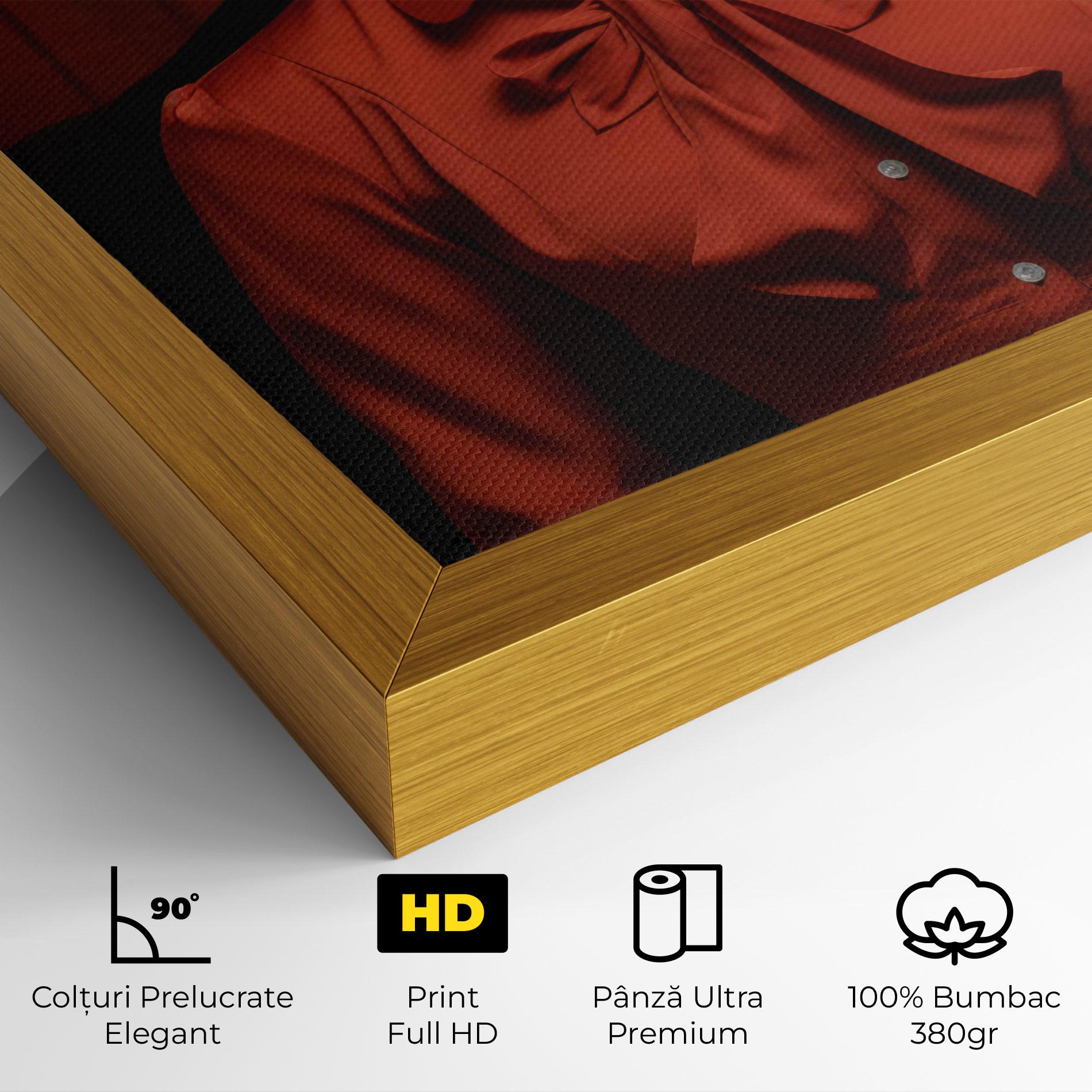 Tablou Canvas Pretty Red Blouse mockup 4