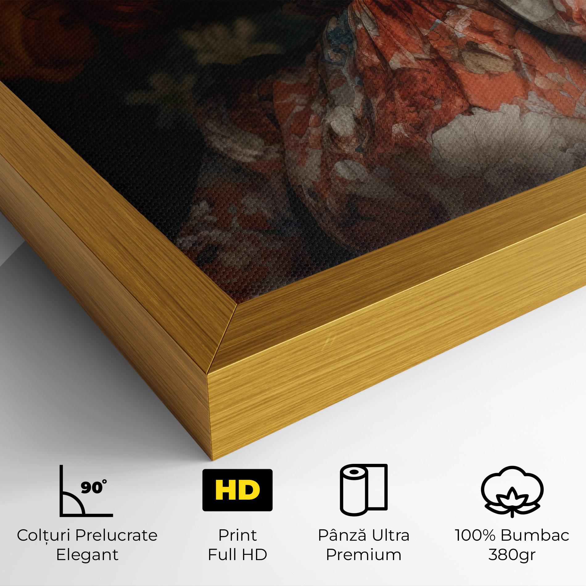 Tablou Canvas Red Vintage Hair mockup 4