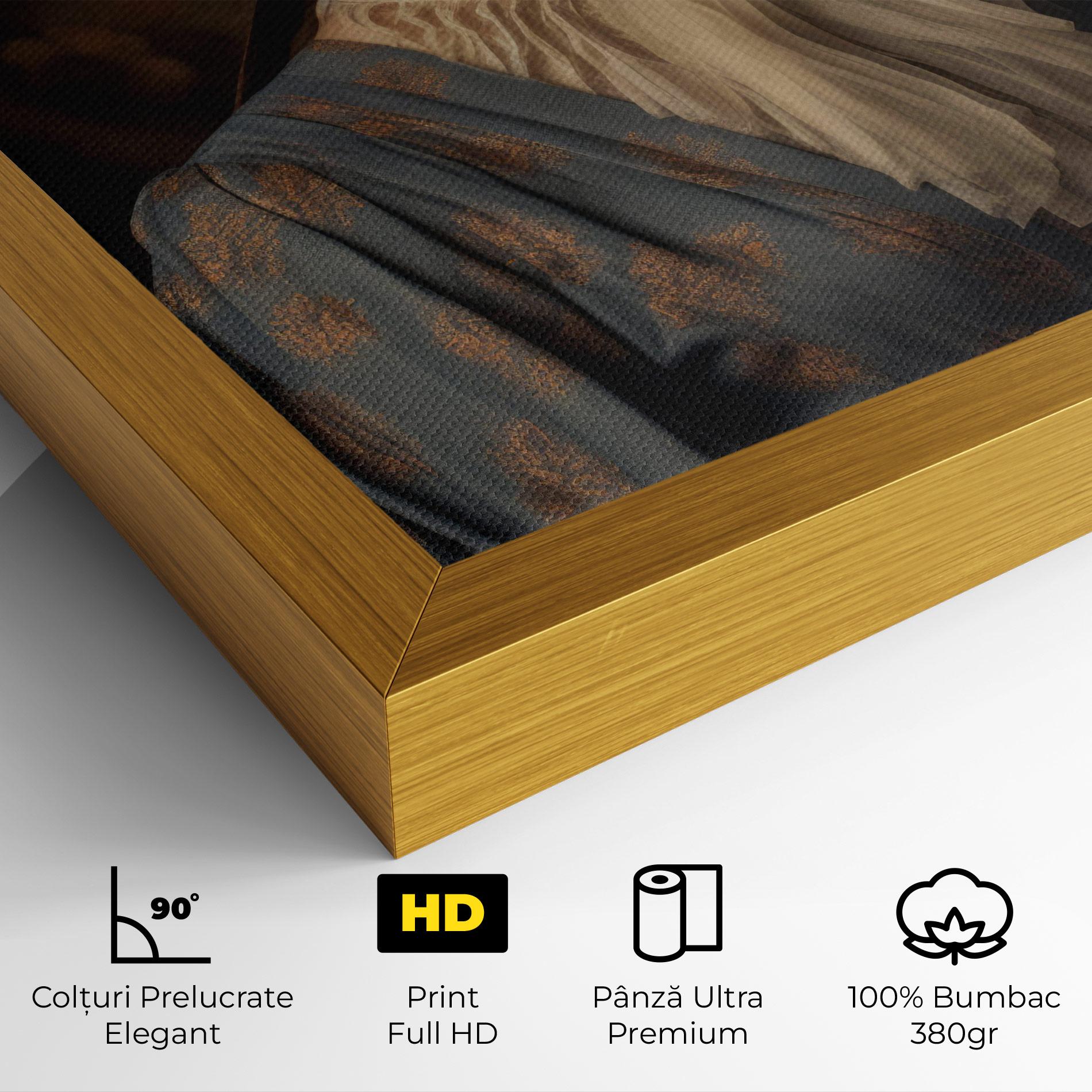 Tablou Canvas Vintage Blue Dress mockup 4