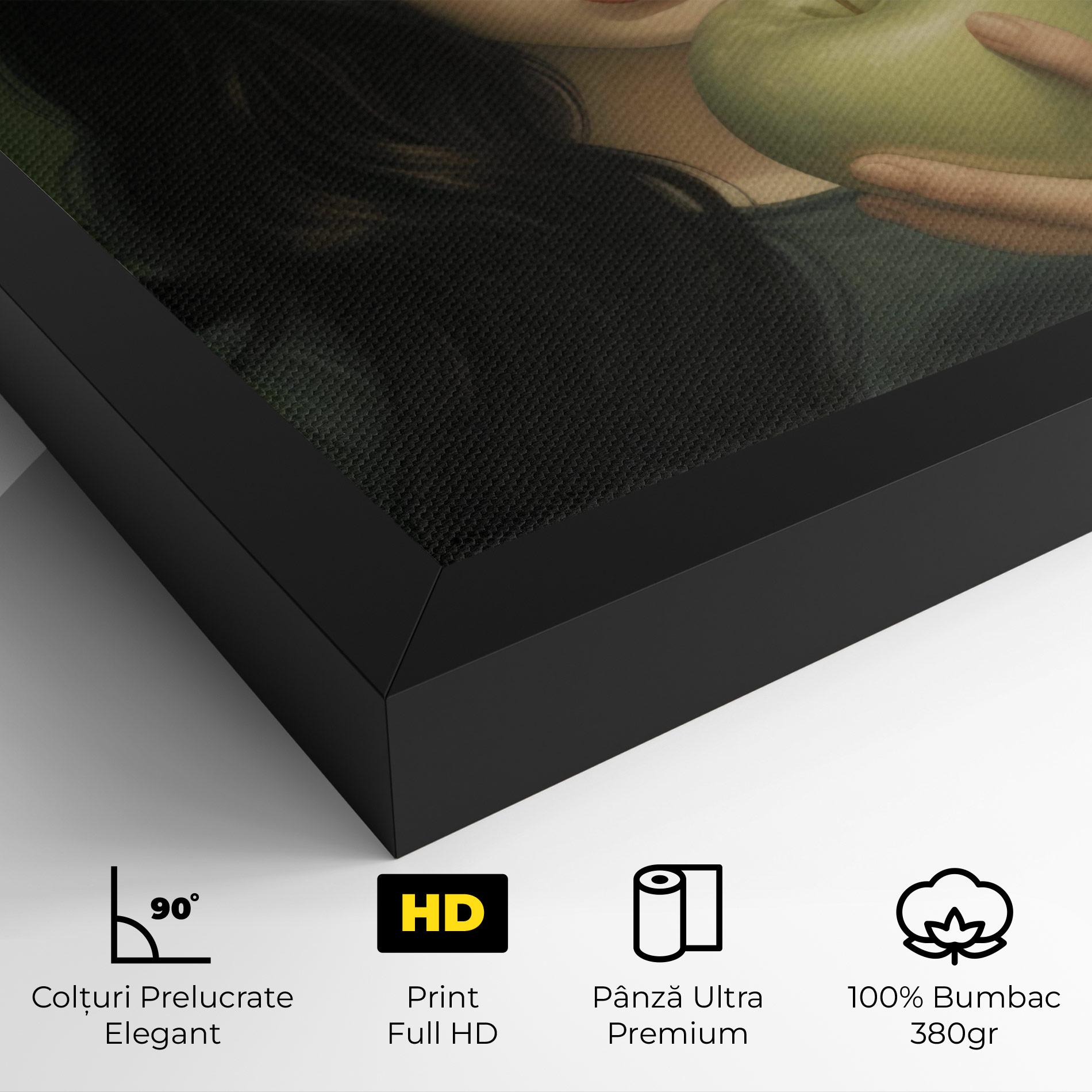 Tablou Canvas Green Apple Painting mockup 4