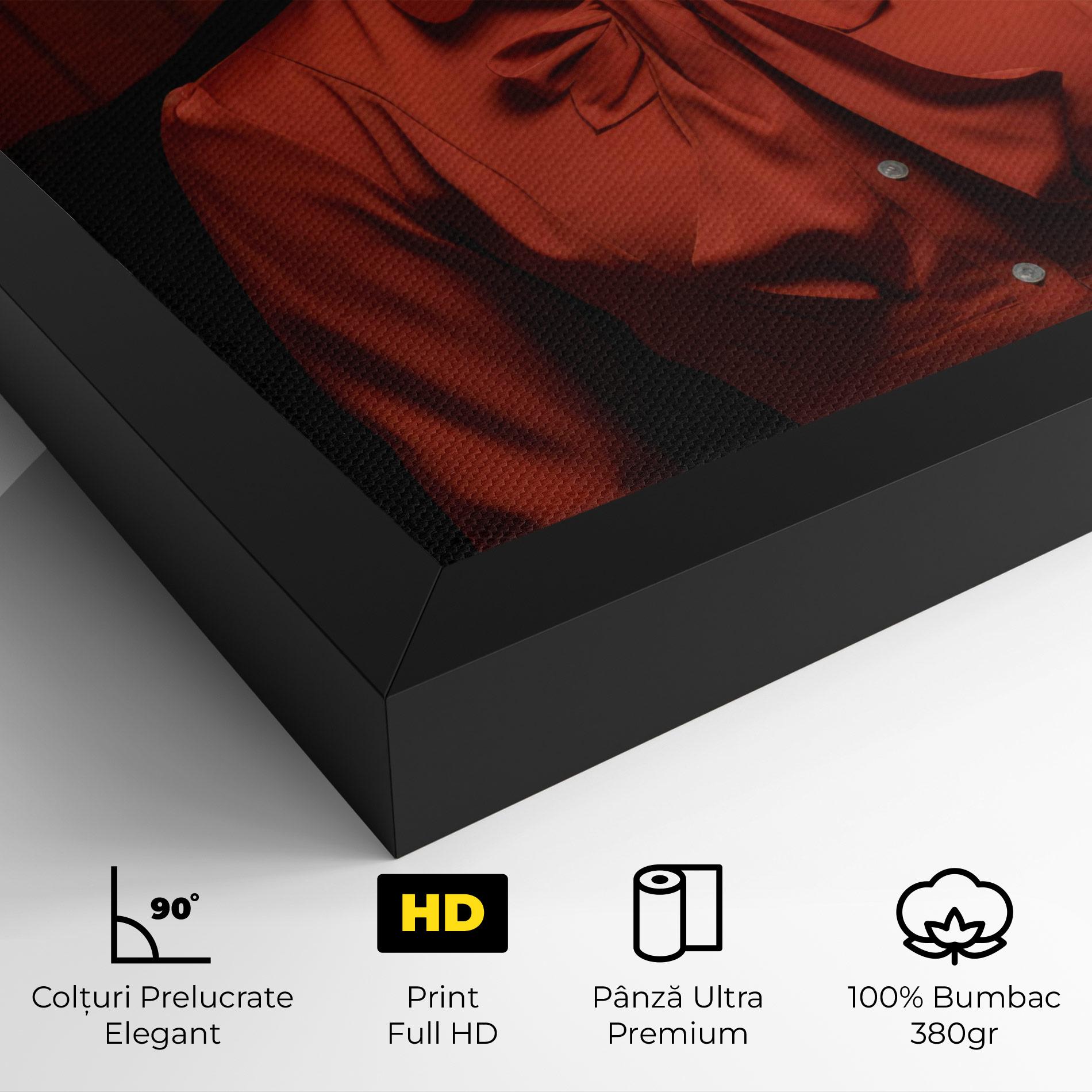 Tablou Canvas Pretty Red Blouse mockup 4