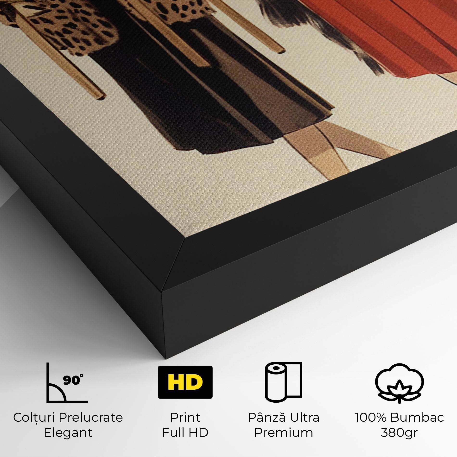 Tablou Canvas Vintage Side By Side mockup 4