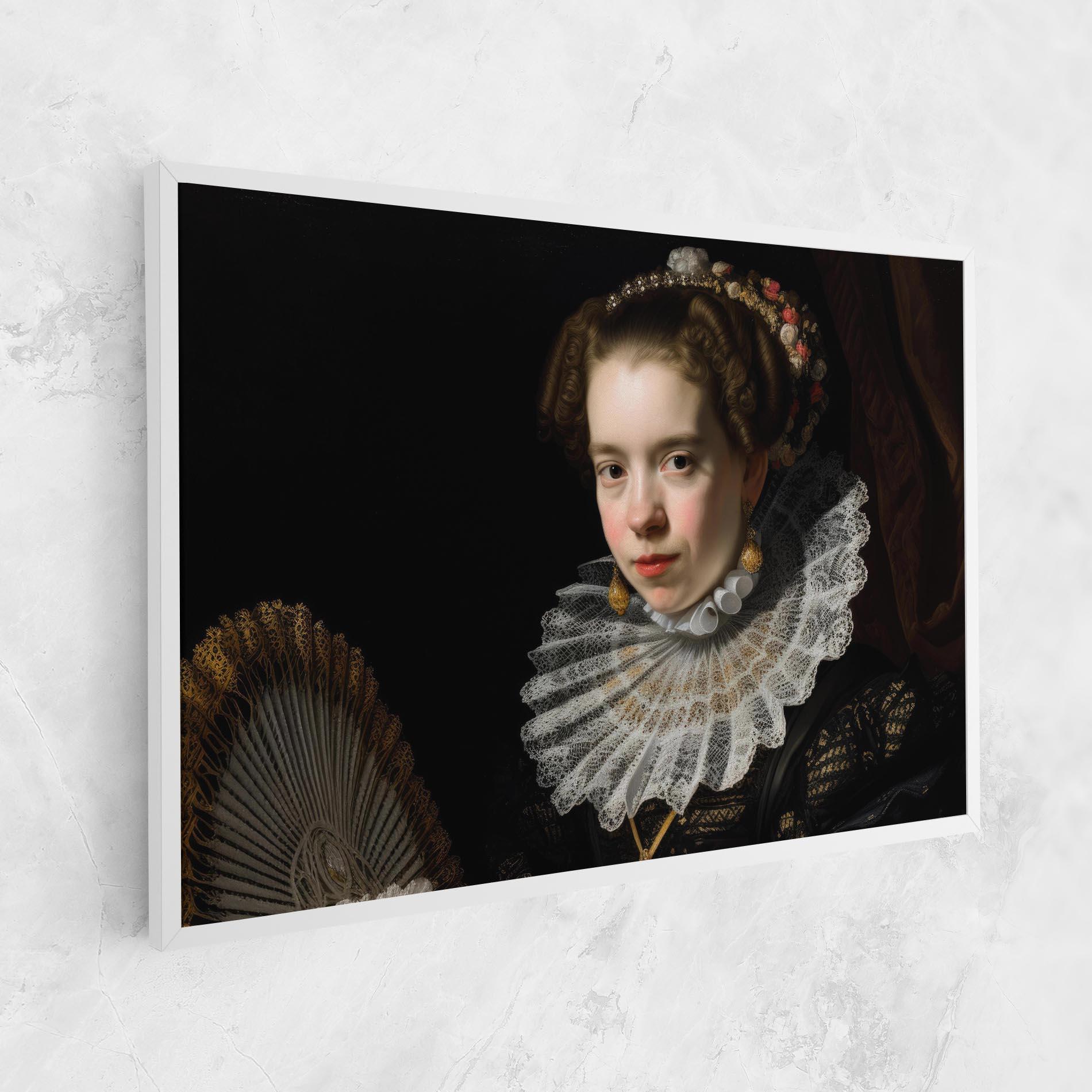 Tablou Canvas Baroque Lady Portrait mockup 1