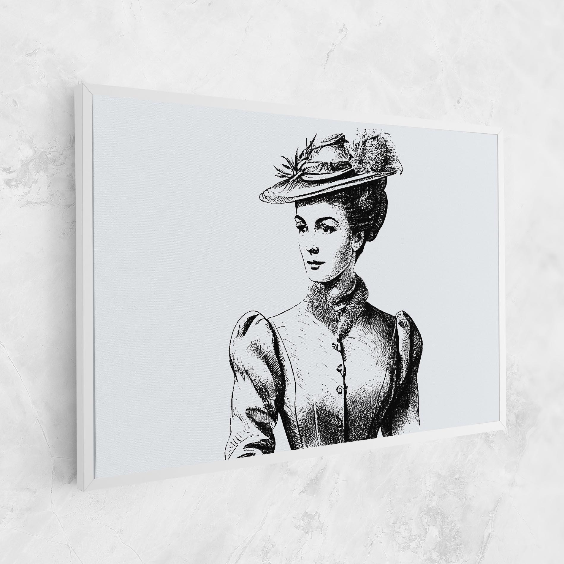 Tablou Canvas Noble Lady Hat mockup 1