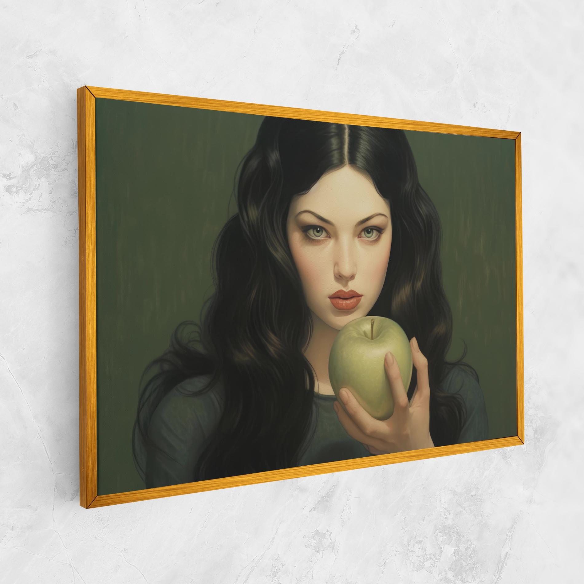 Tablou Canvas Green Apple Painting mockup 1