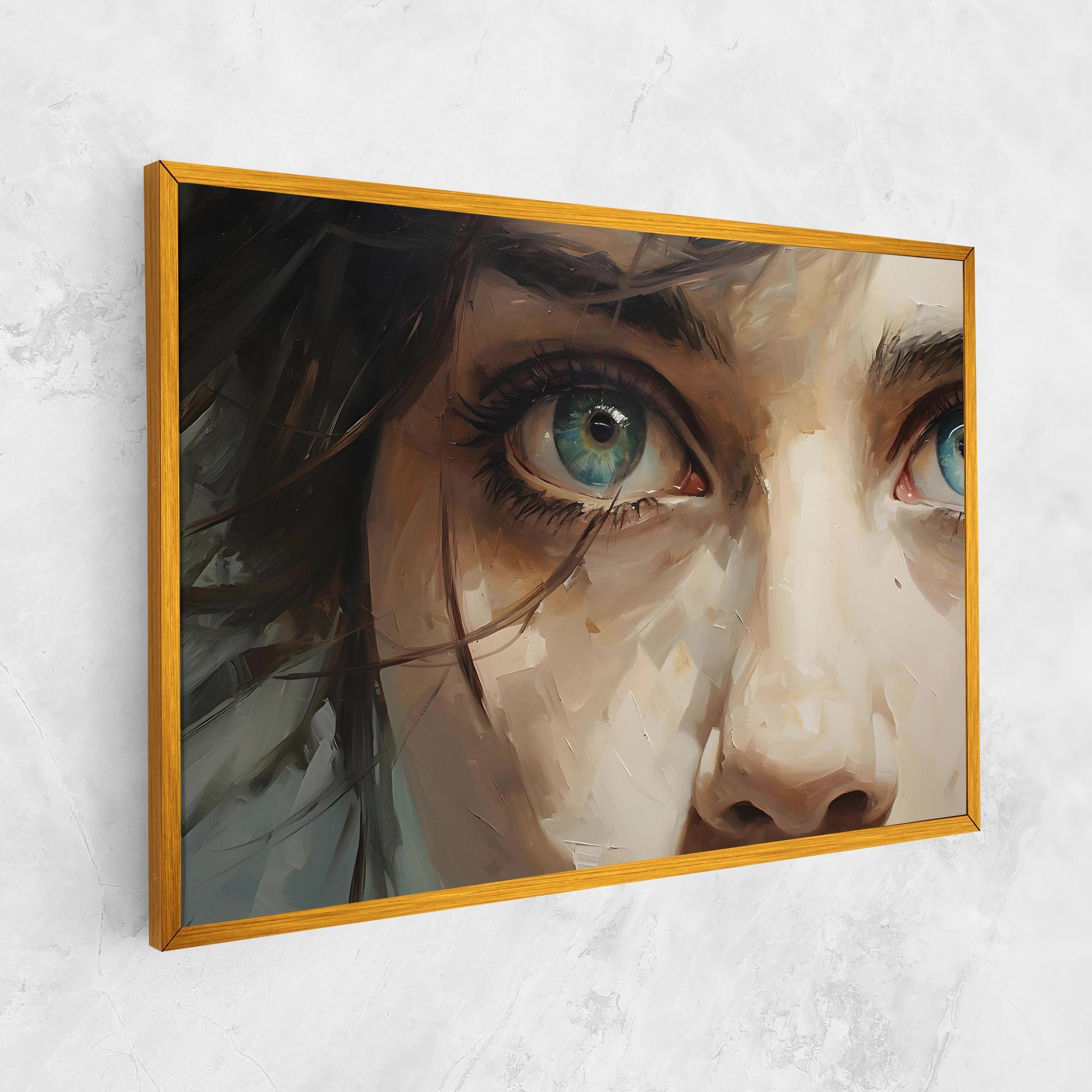 Tablou Canvas Vintage Blue Eyes Art mockup 1