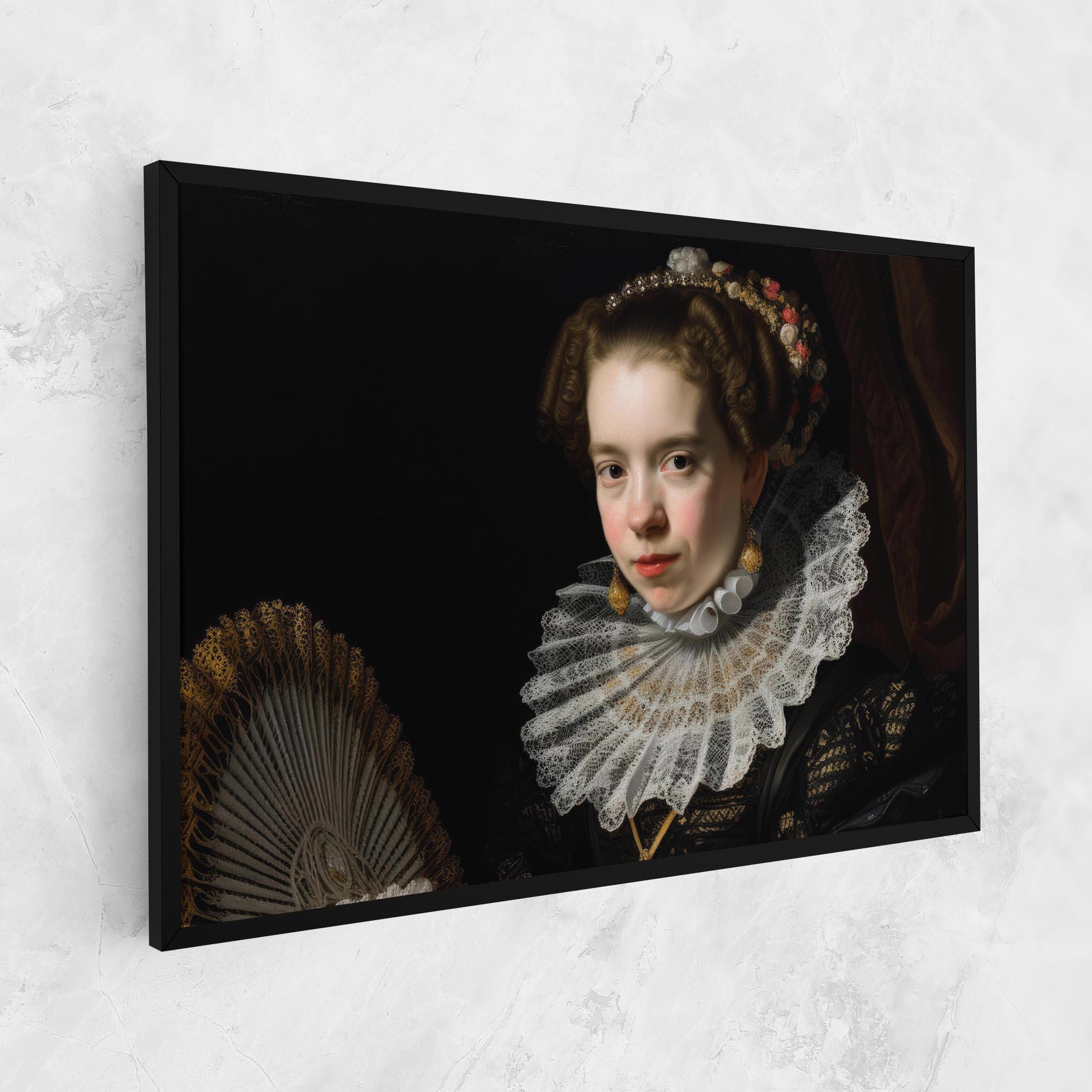 Tablou Canvas Baroque Lady Portrait mockup 1