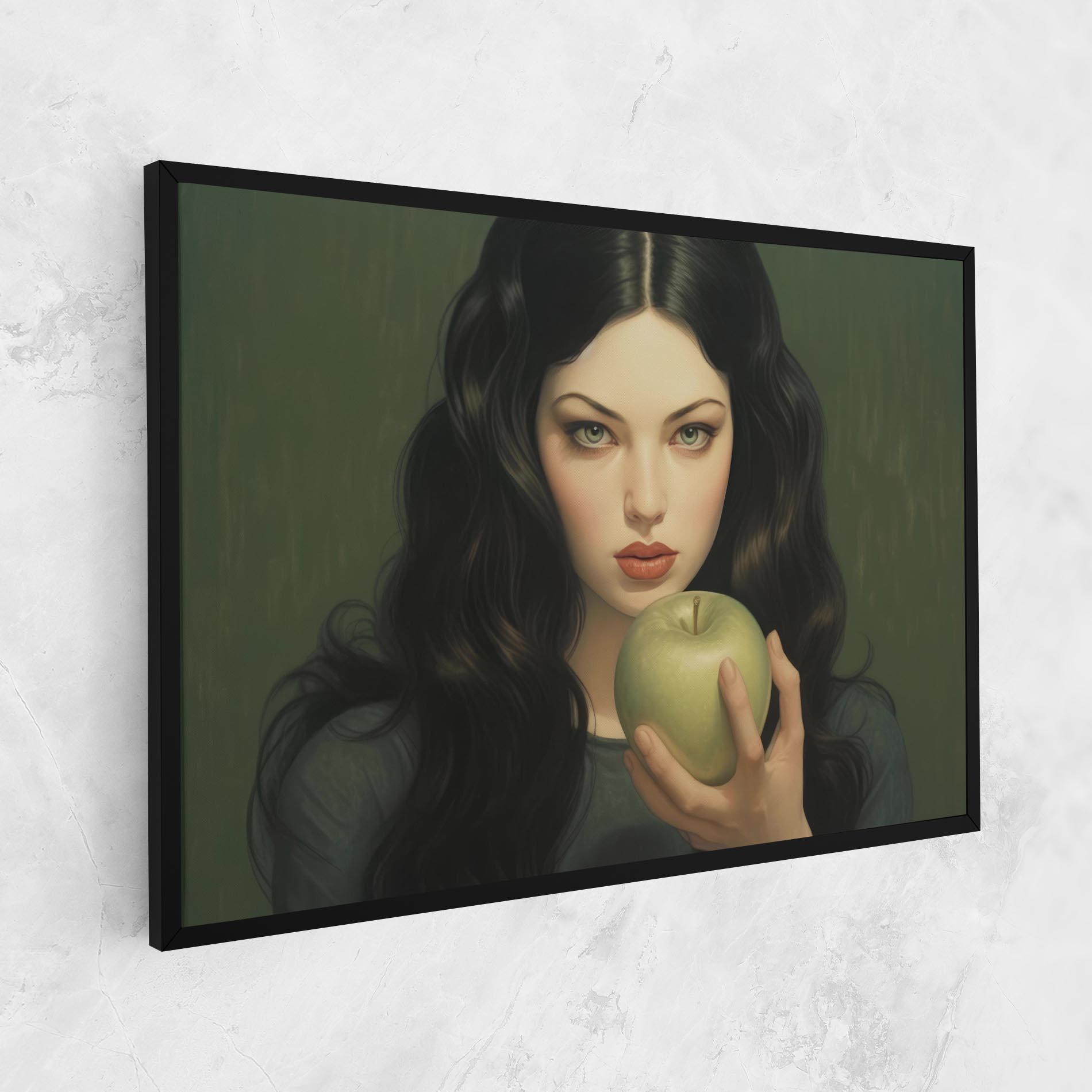Tablou Canvas Green Apple Painting mockup 1