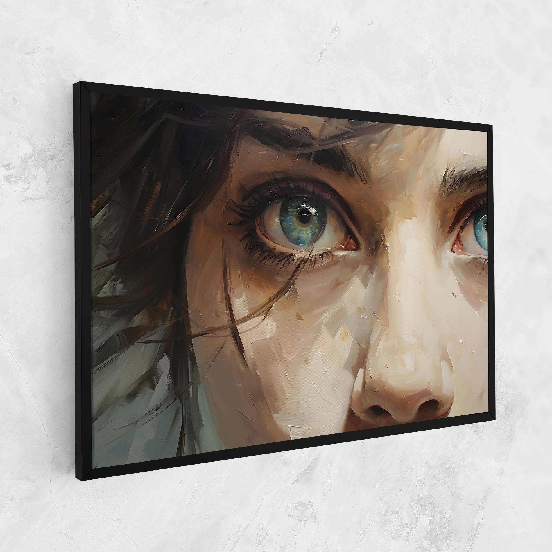 Tablou Canvas Vintage Blue Eyes Art mockup 1