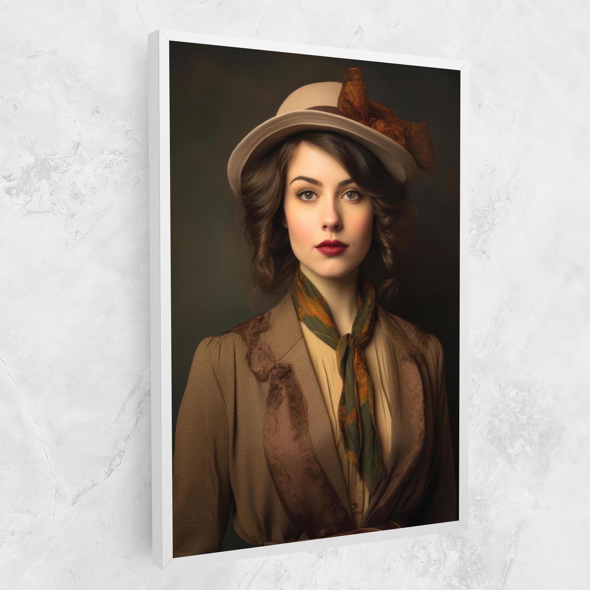 Tablou Canvas Cream Vintage Hat mockup 1