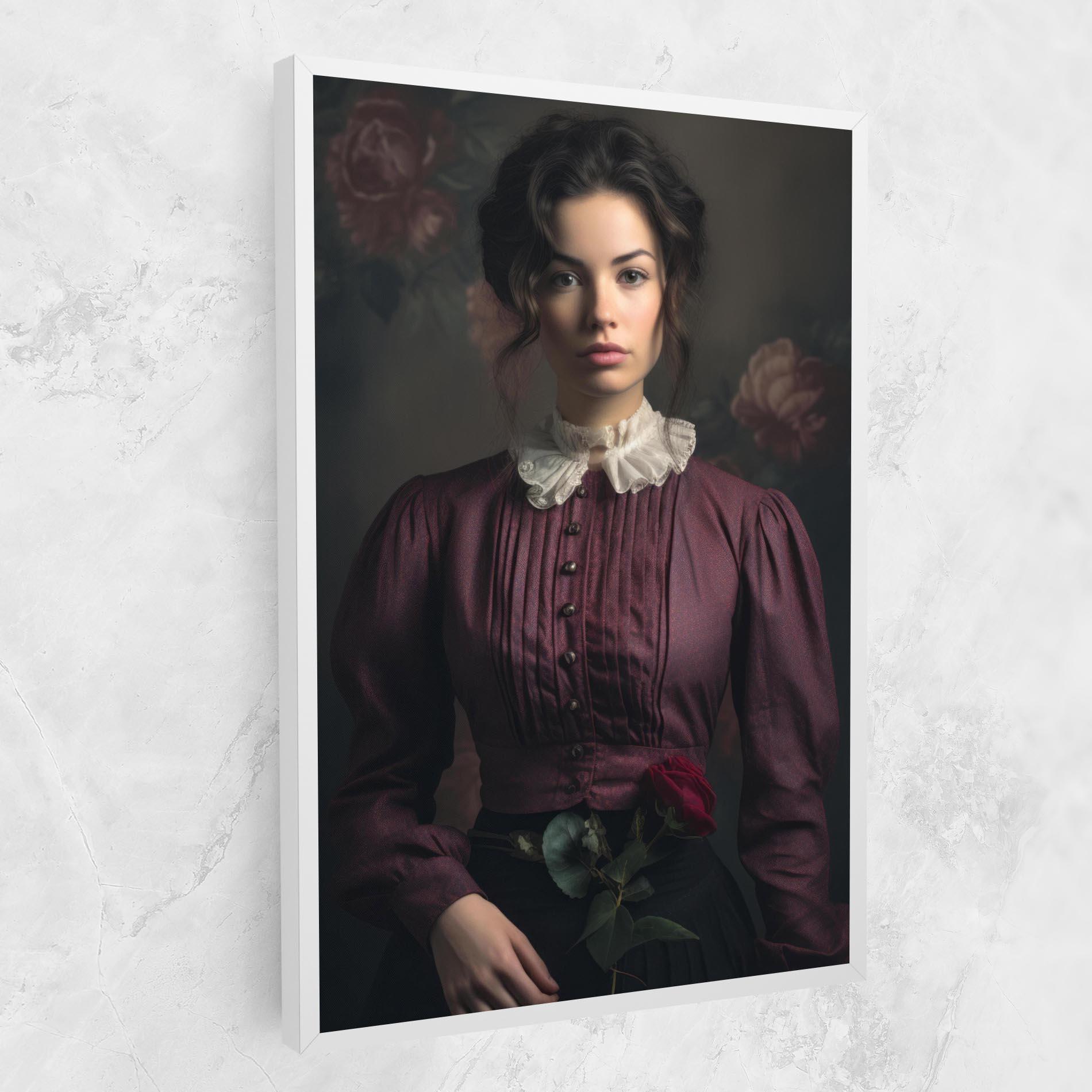 Tablou Canvas Holding Vintage Rose mockup 1