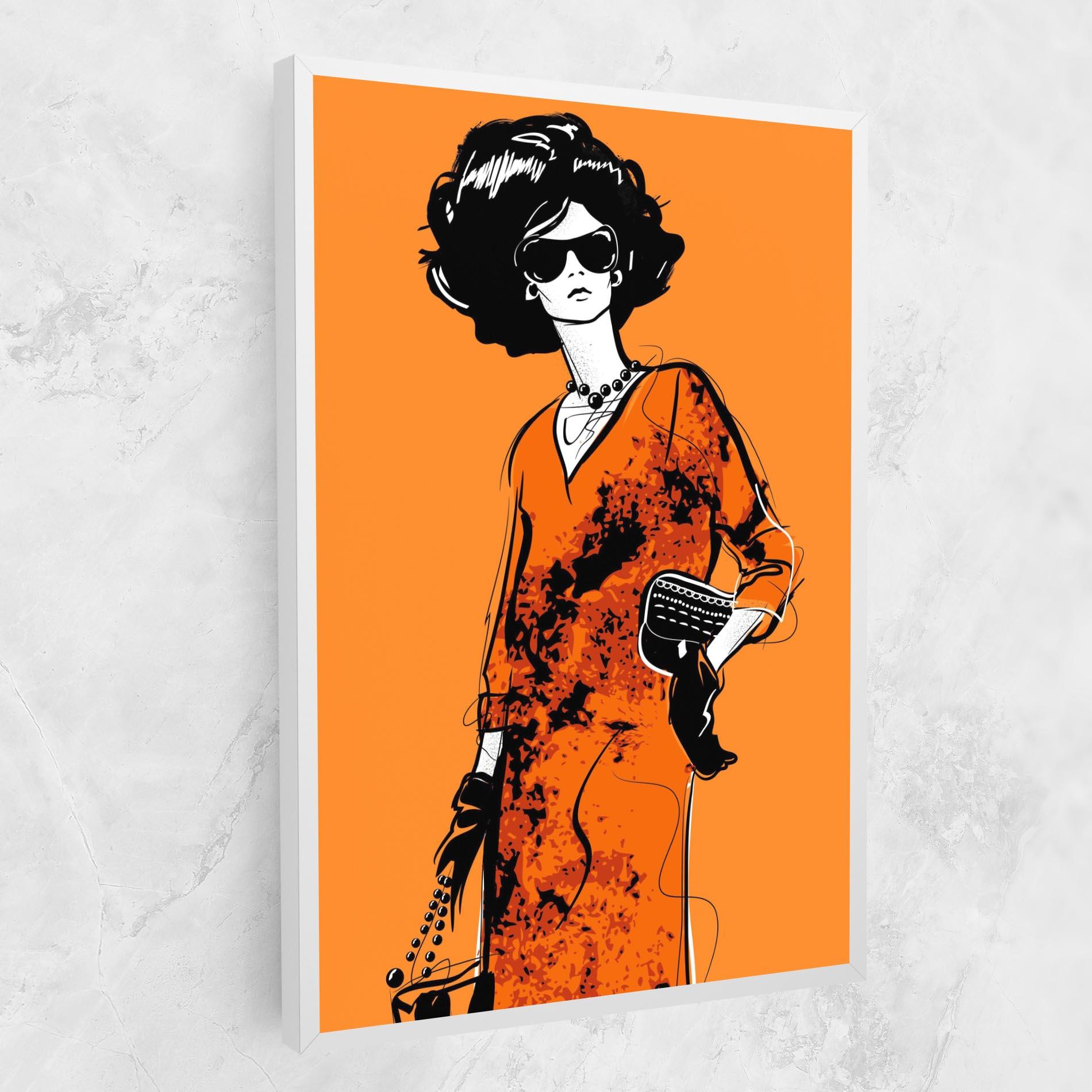 Tablou Canvas Old Orange Dress mockup 1
