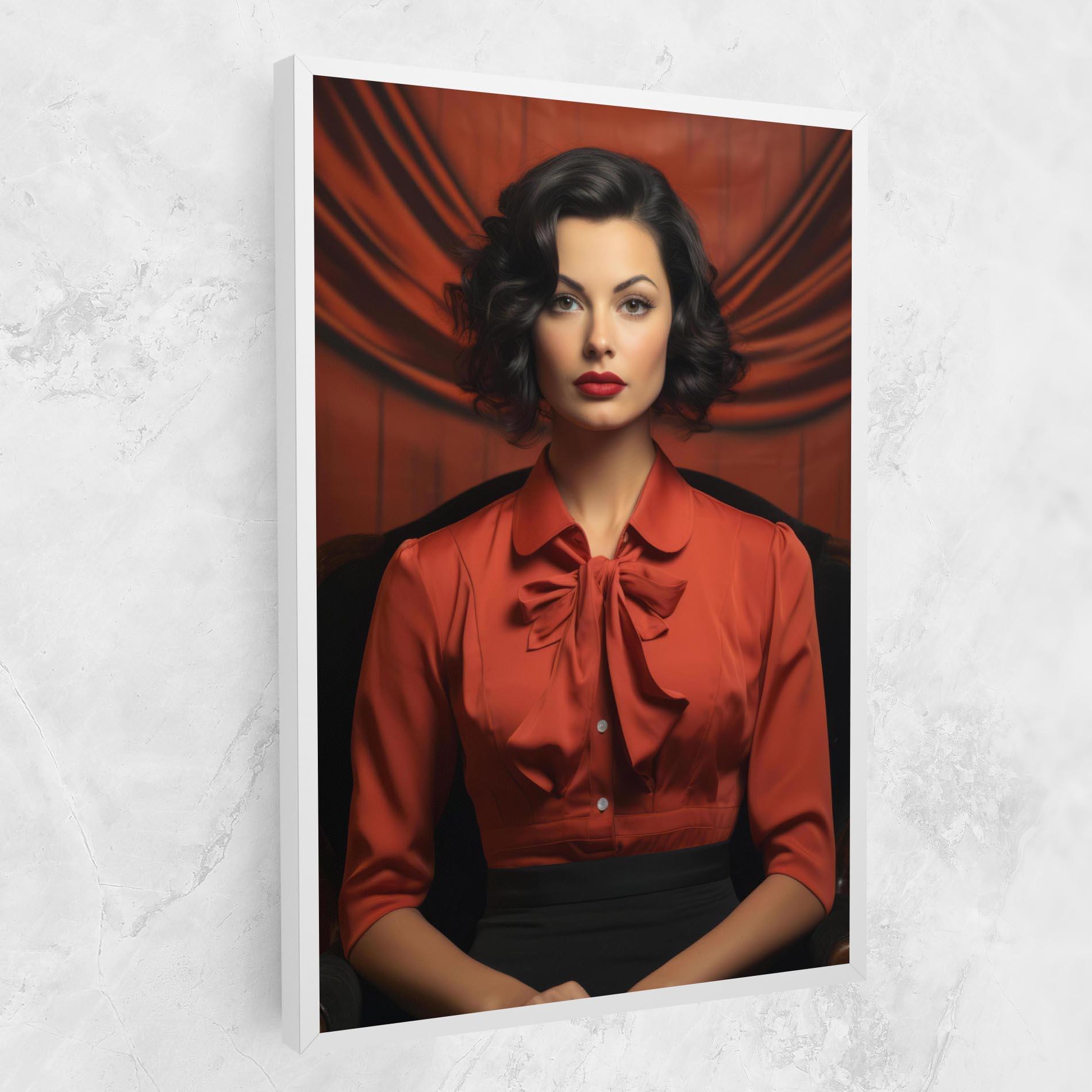 Tablou Canvas Pretty Red Blouse mockup 1