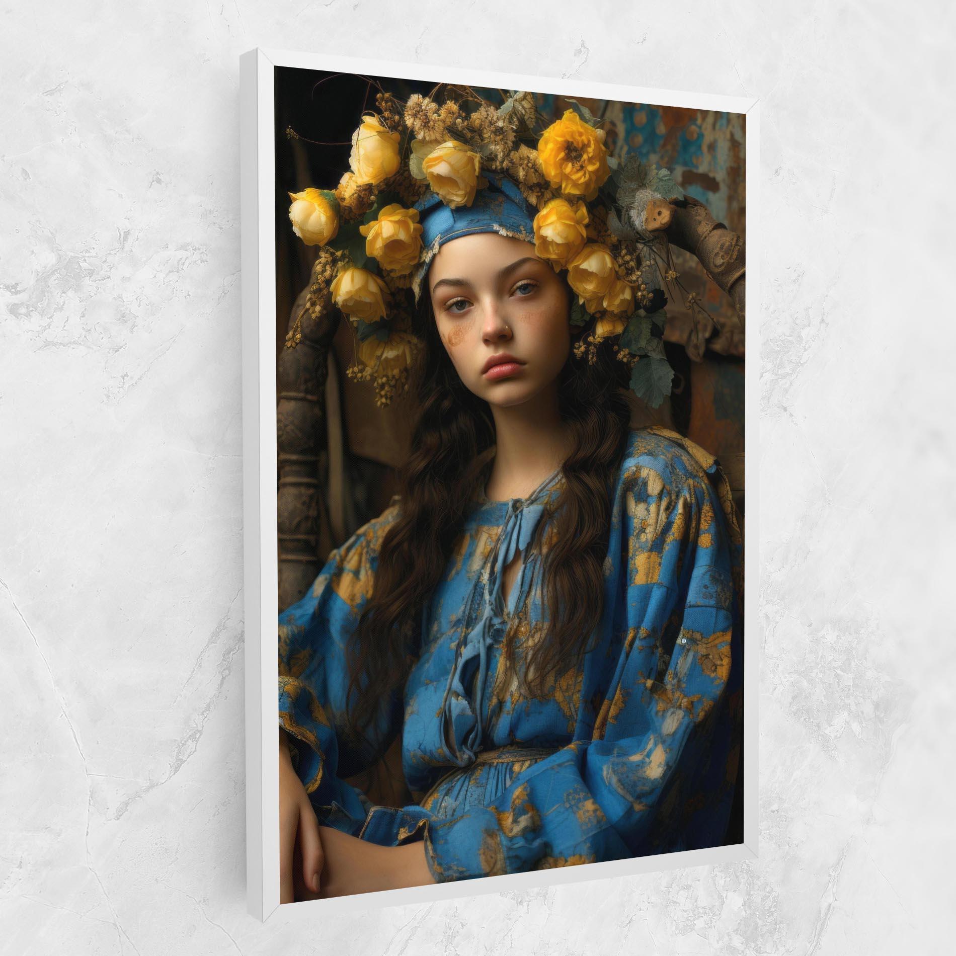 Tablou Canvas Yellow Rose Dress mockup 1