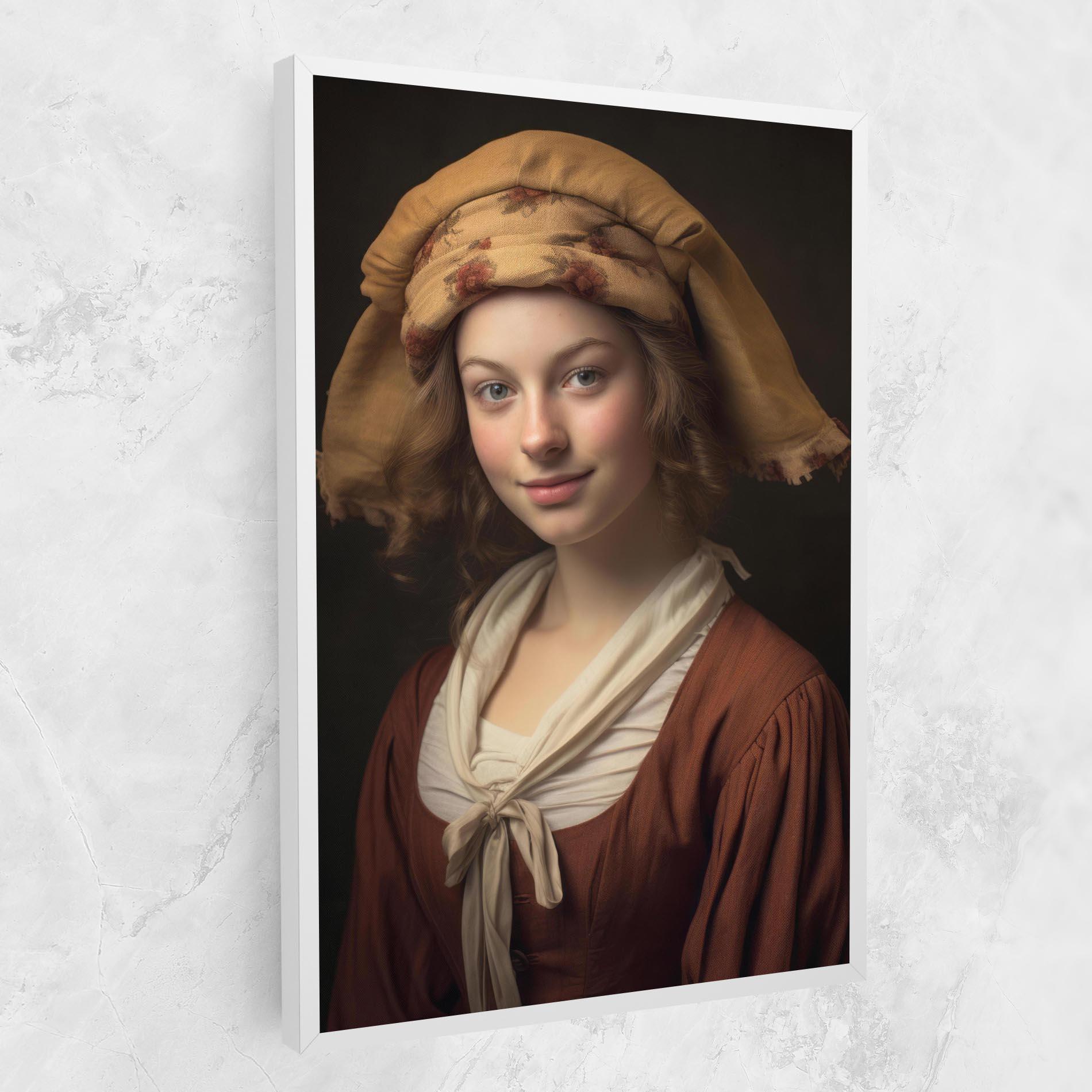 Tablou Canvas Young Vintage Woman mockup 1