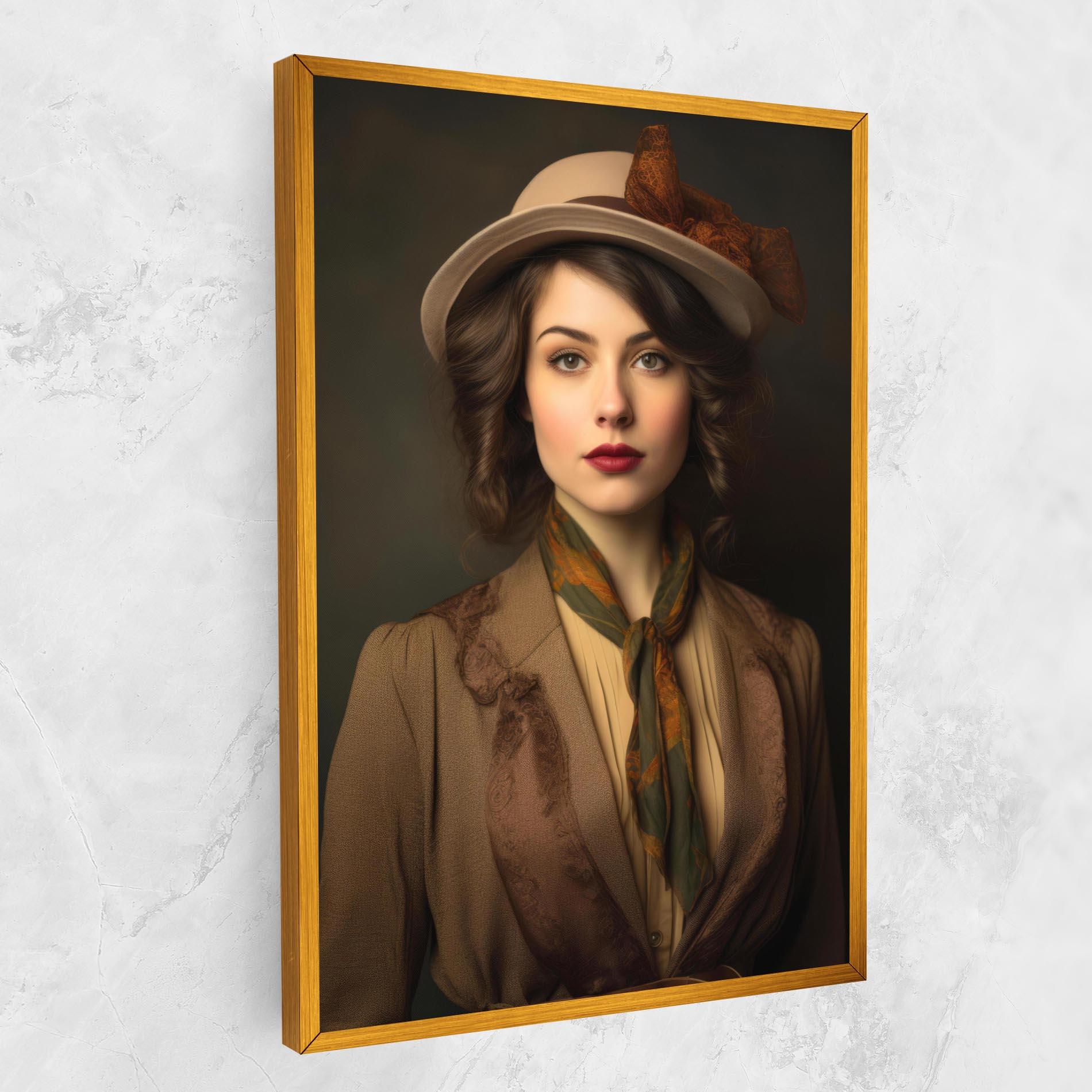 Tablou Canvas Cream Vintage Hat mockup 1