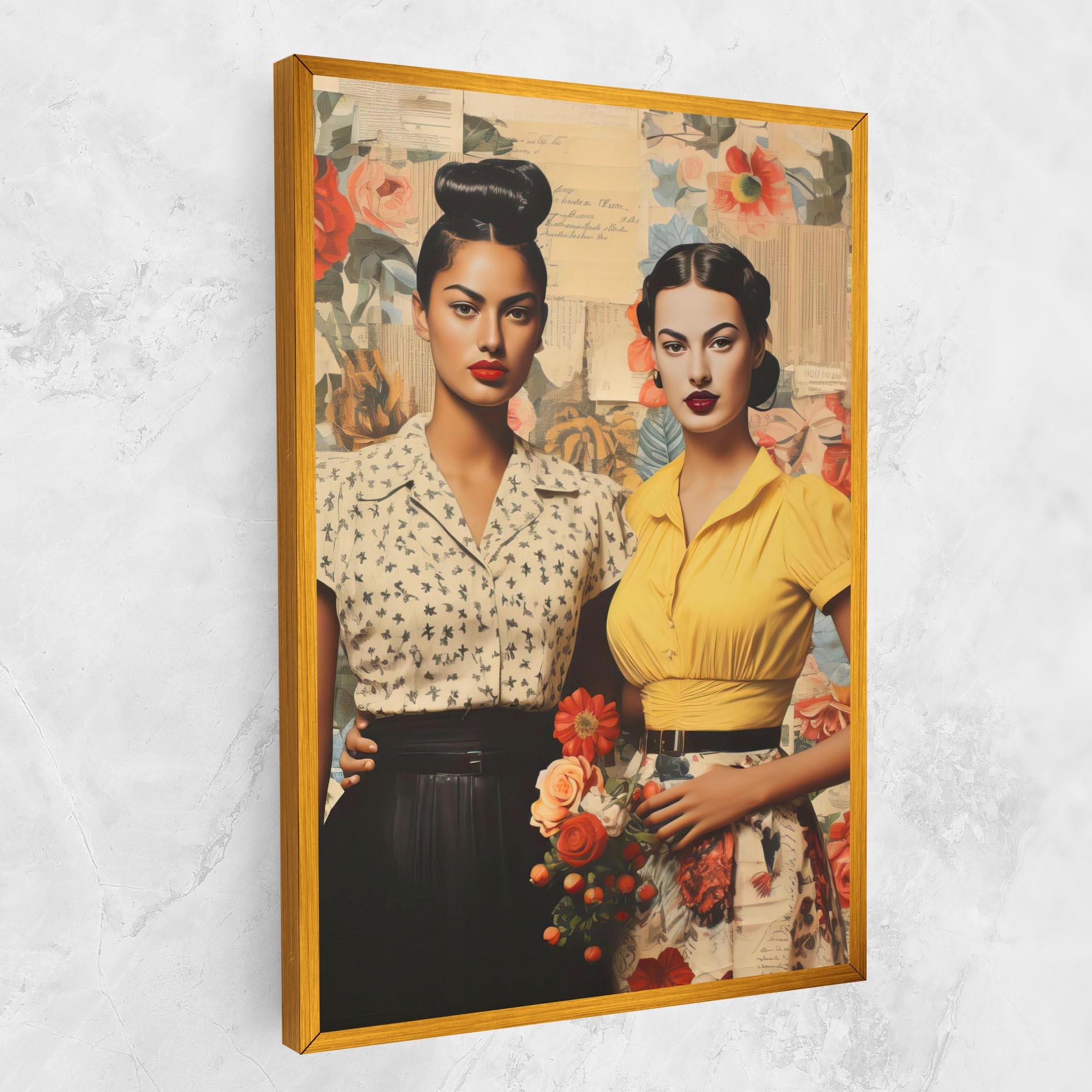 Tablou Canvas Friendship Vintage Power mockup 1