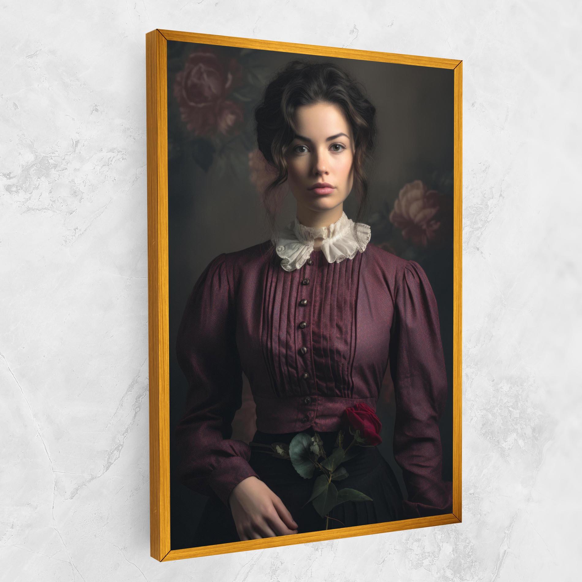 Tablou Canvas Holding Vintage Rose mockup 1