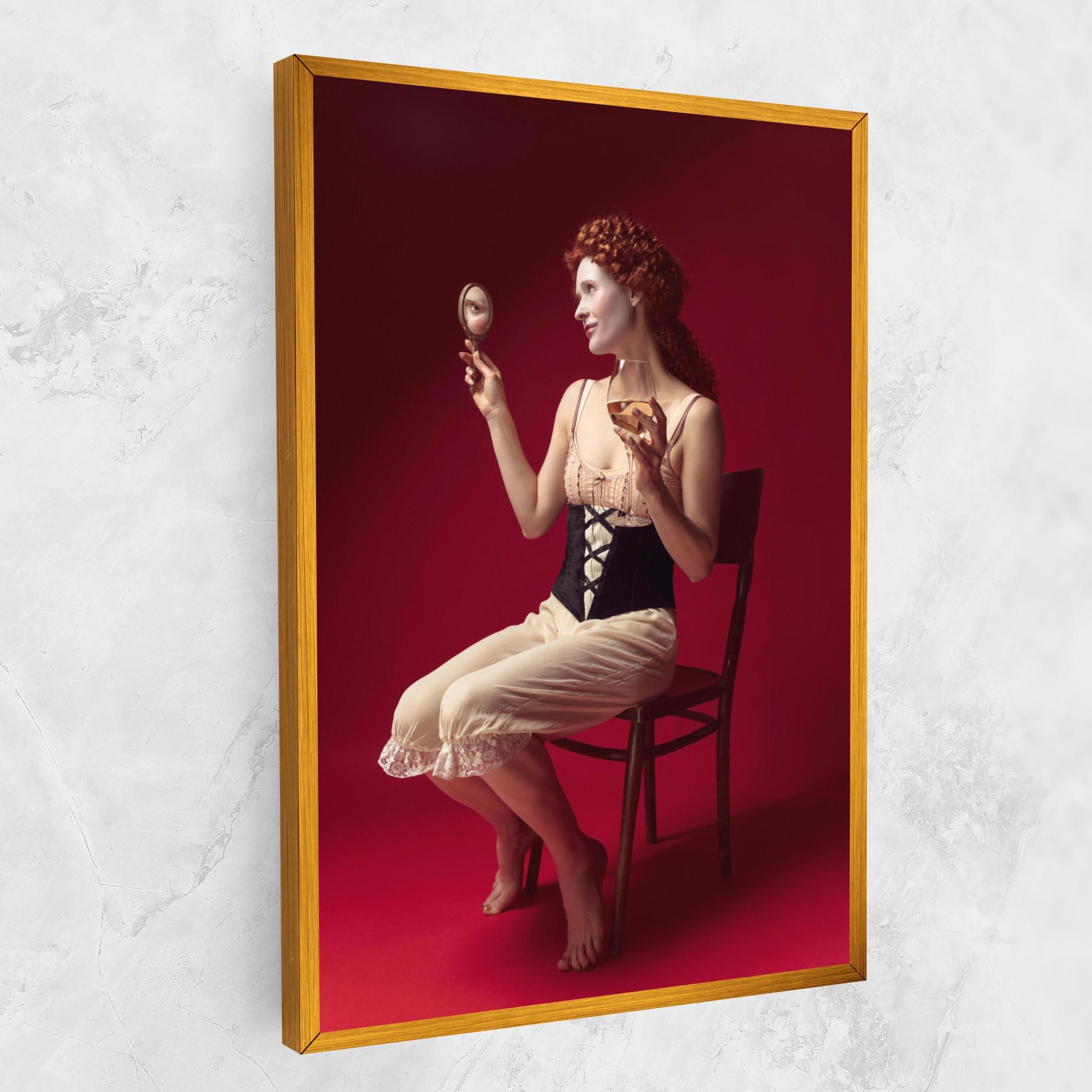 Tablou Canvas Medieval Redhead Woman mockup 1