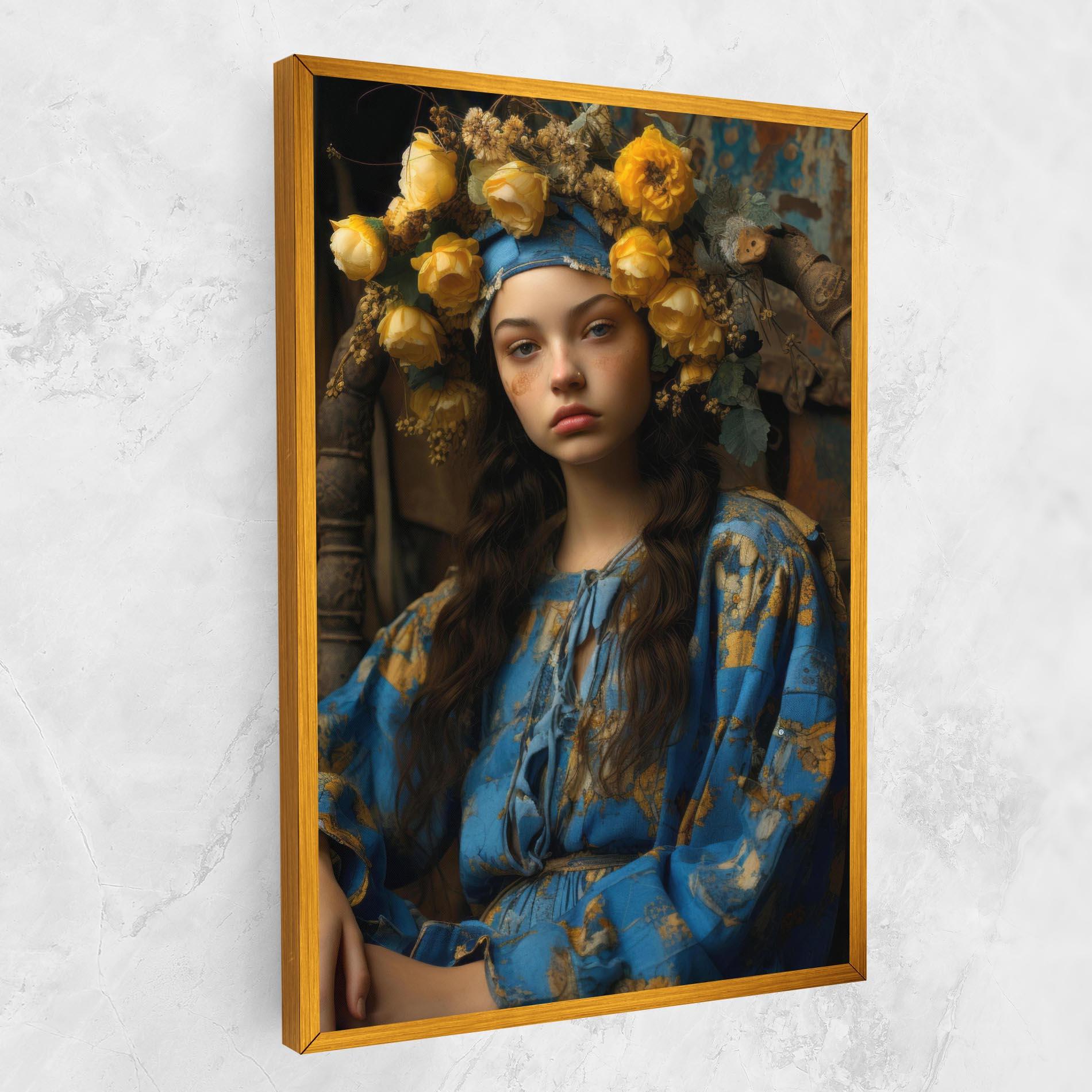 Tablou Canvas Yellow Rose Dress mockup 1