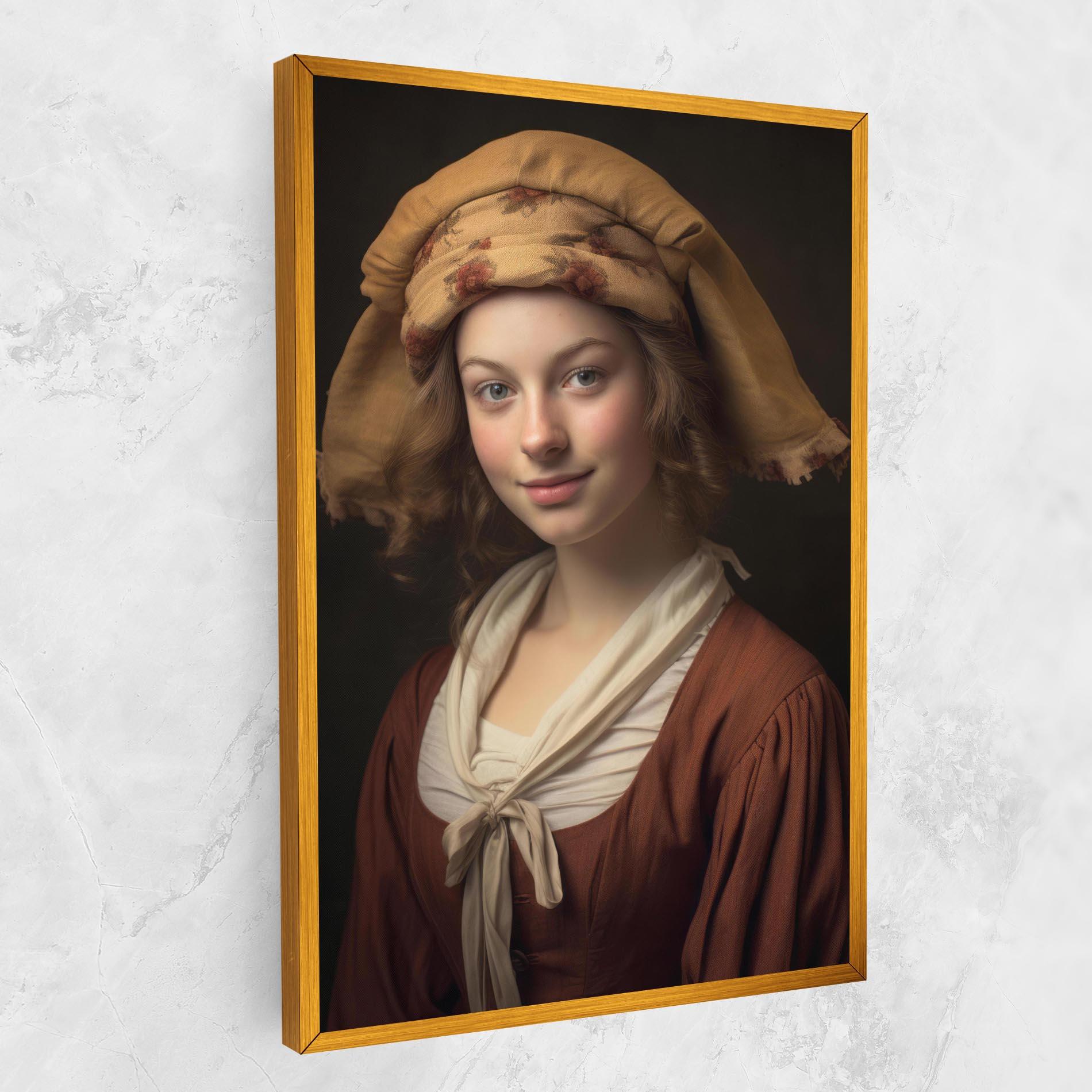 Tablou Canvas Young Vintage Woman mockup 1