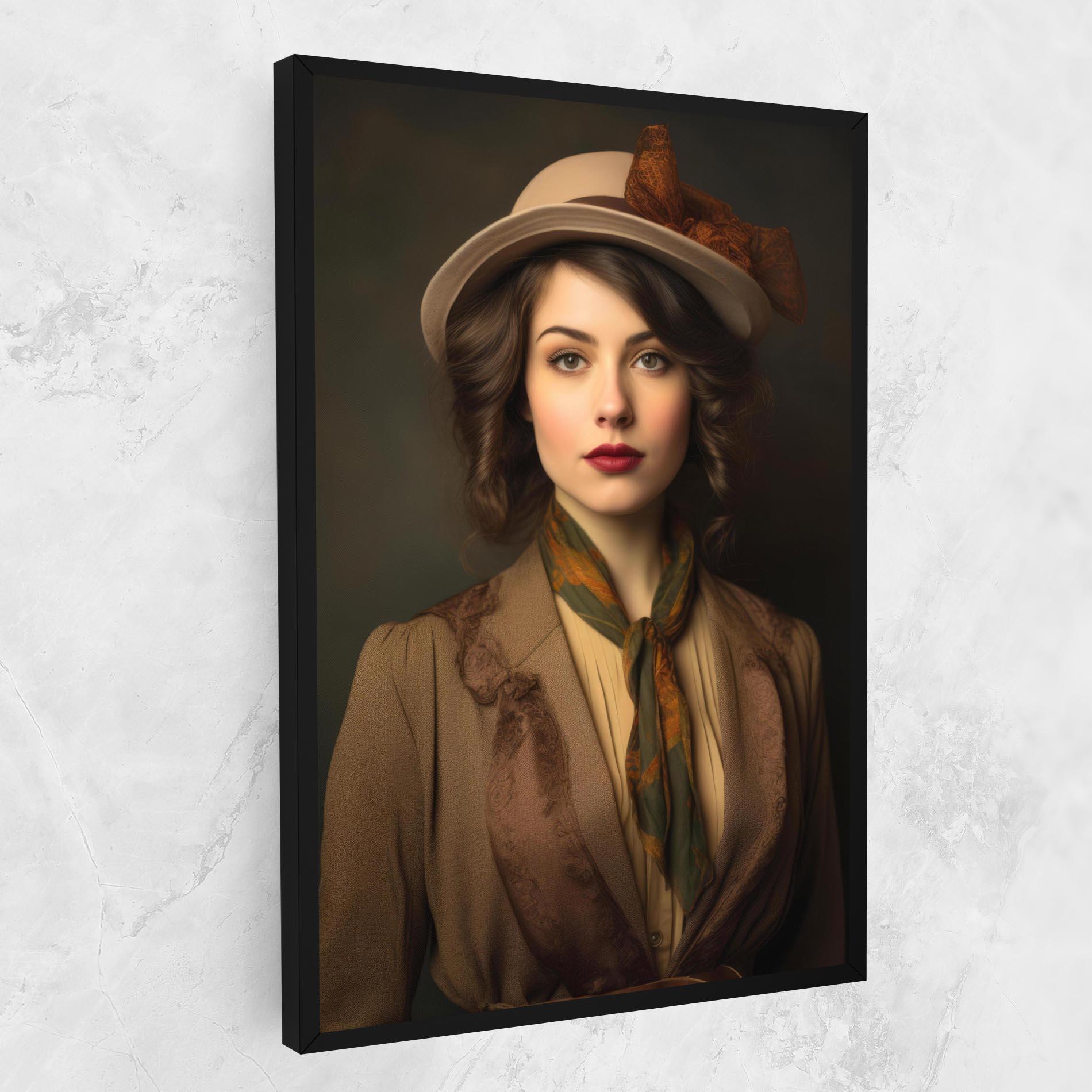 Tablou Canvas Cream Vintage Hat mockup 1