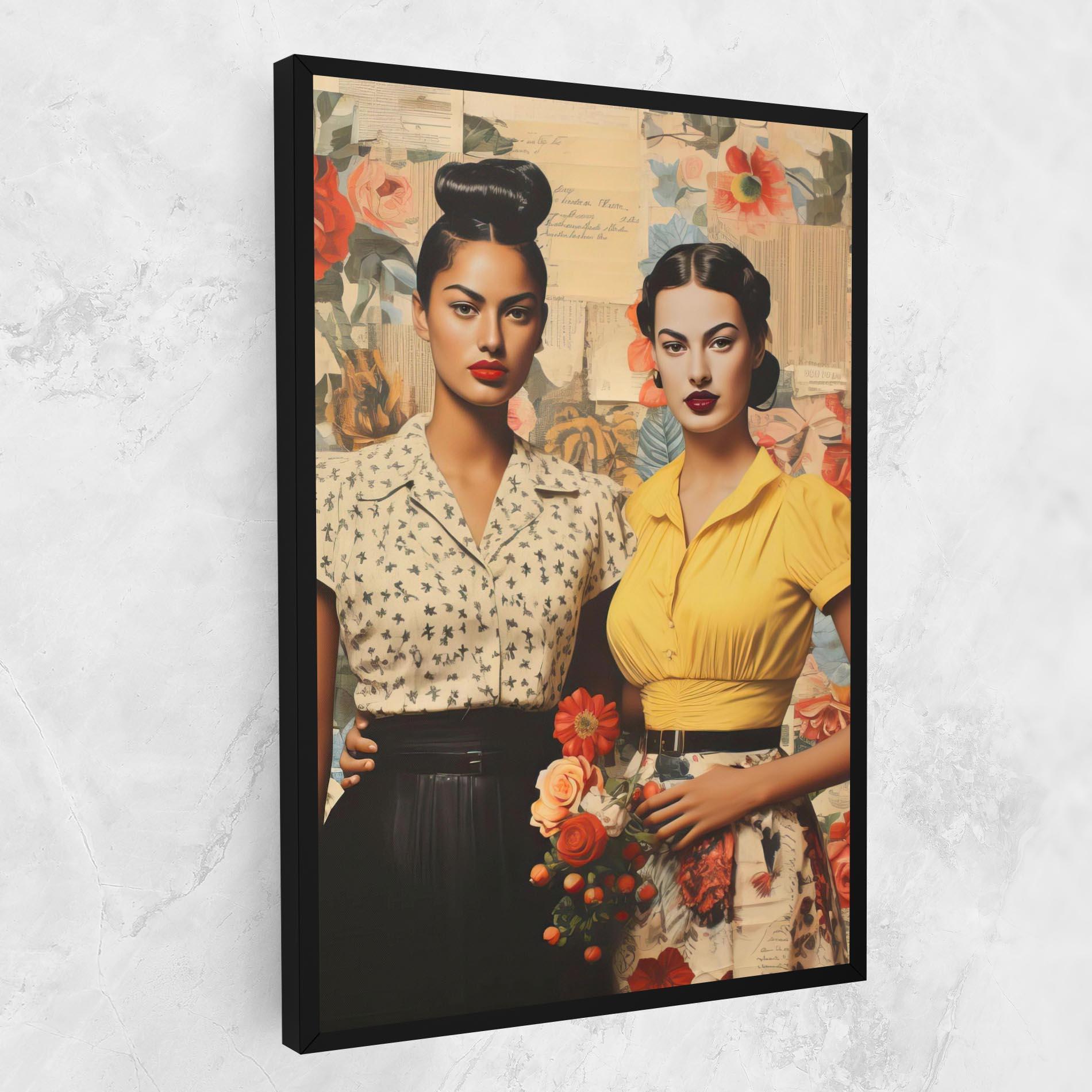 Tablou Canvas Friendship Vintage Power mockup 1