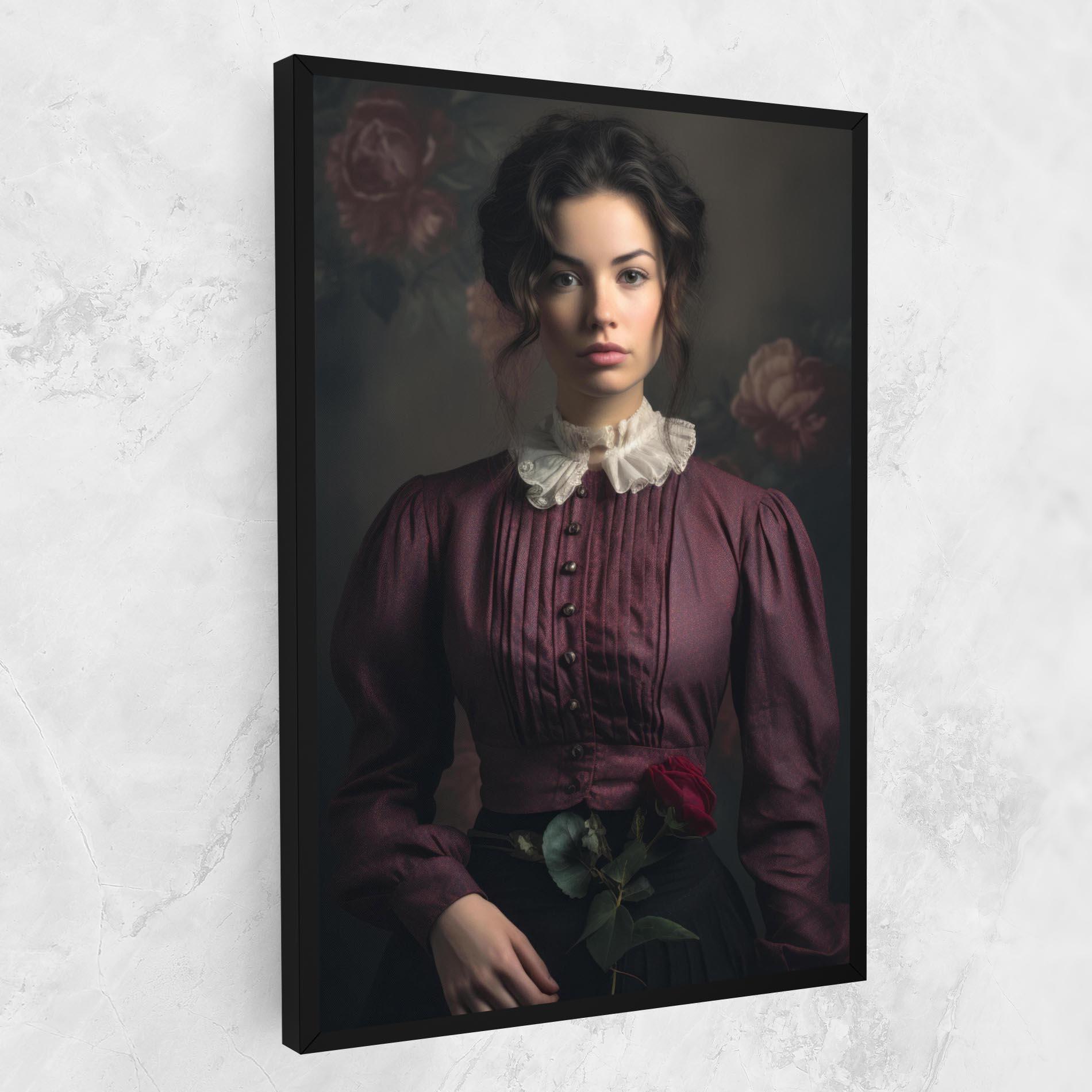Tablou Canvas Holding Vintage Rose mockup 1