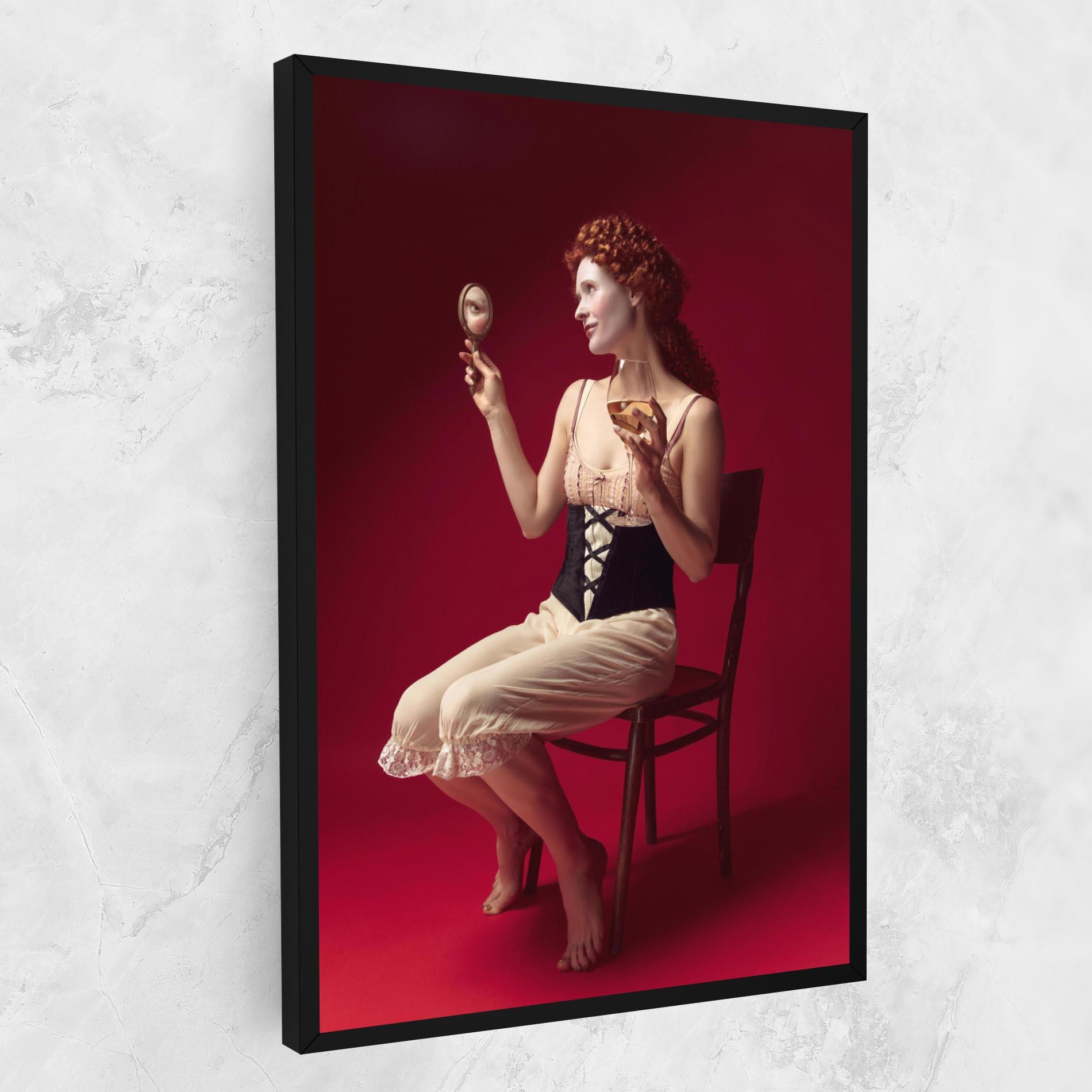 Tablou Canvas Medieval Redhead Woman mockup 1