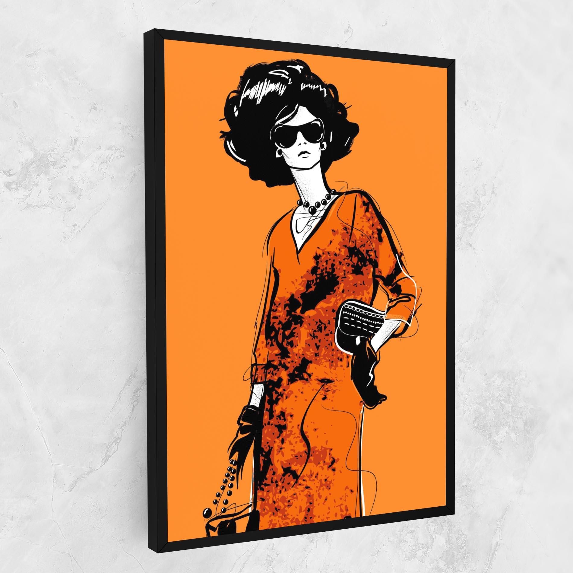 Tablou Canvas Old Orange Dress mockup 1