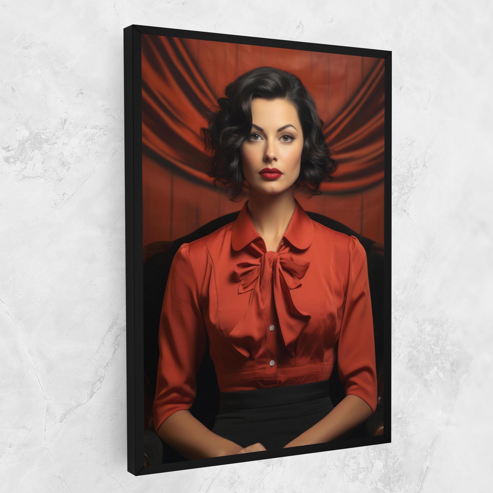 Tablou Canvas Pretty Red Blouse mockup 1