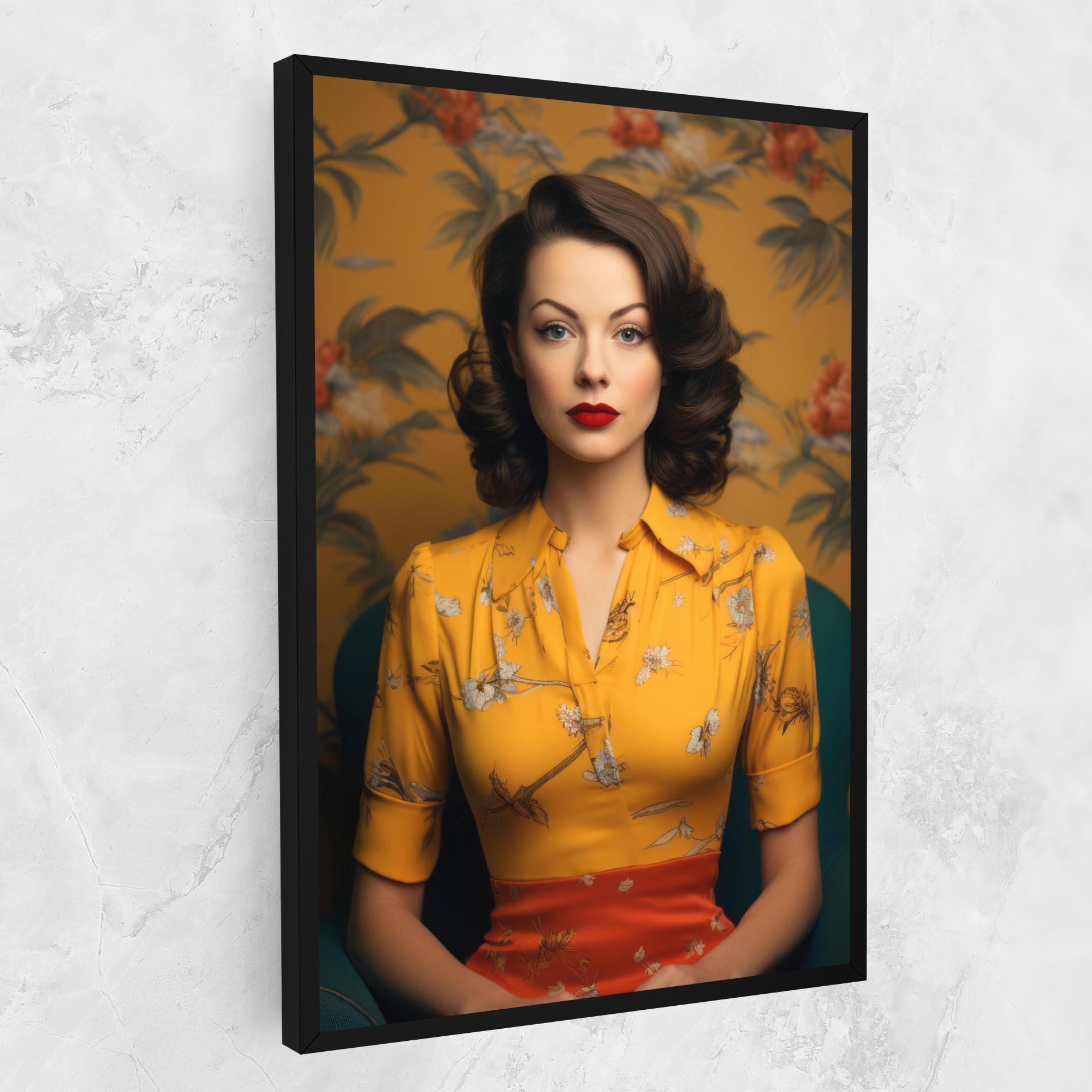 Tablou Canvas Yellow Red Dress mockup 1